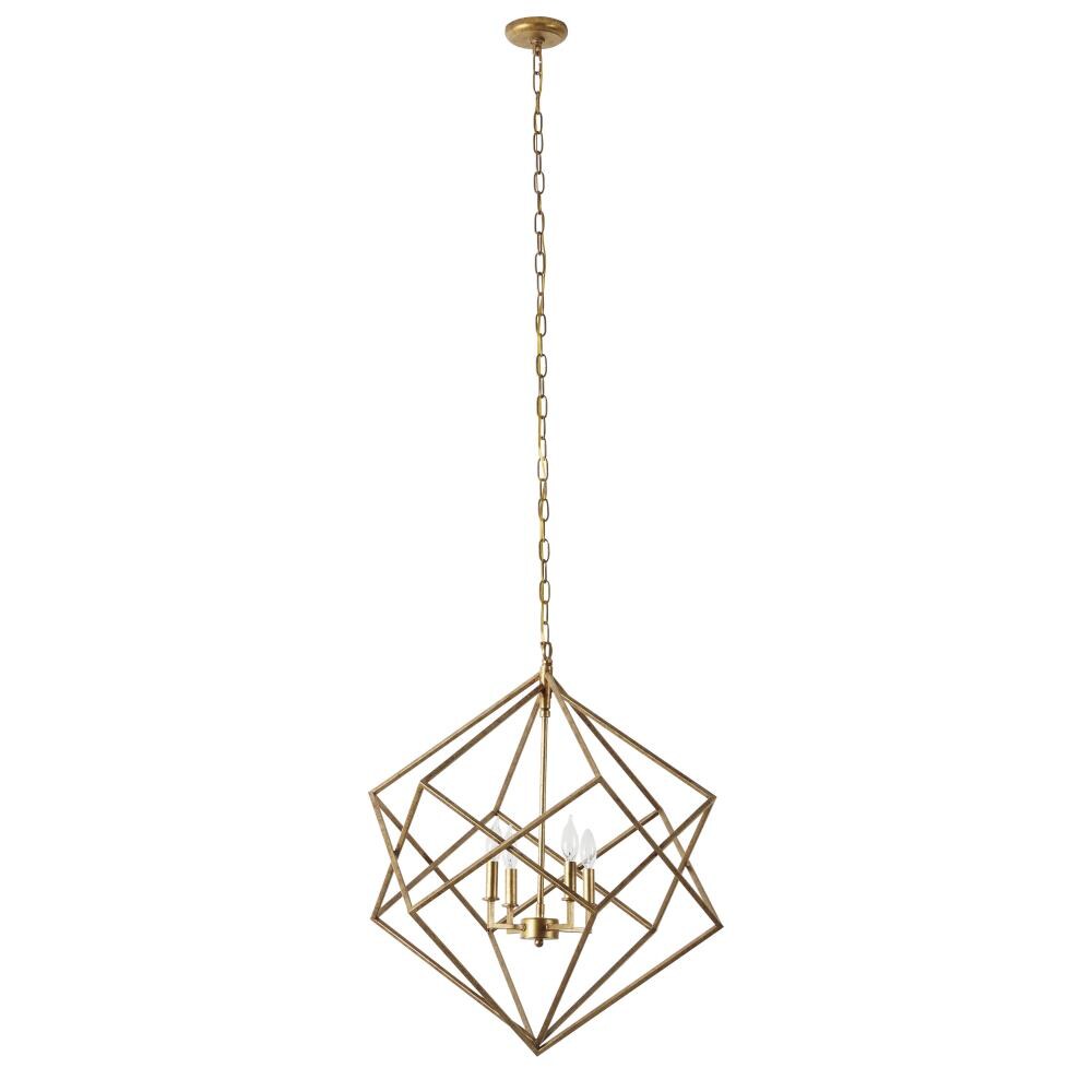 geometric hanging light fixture