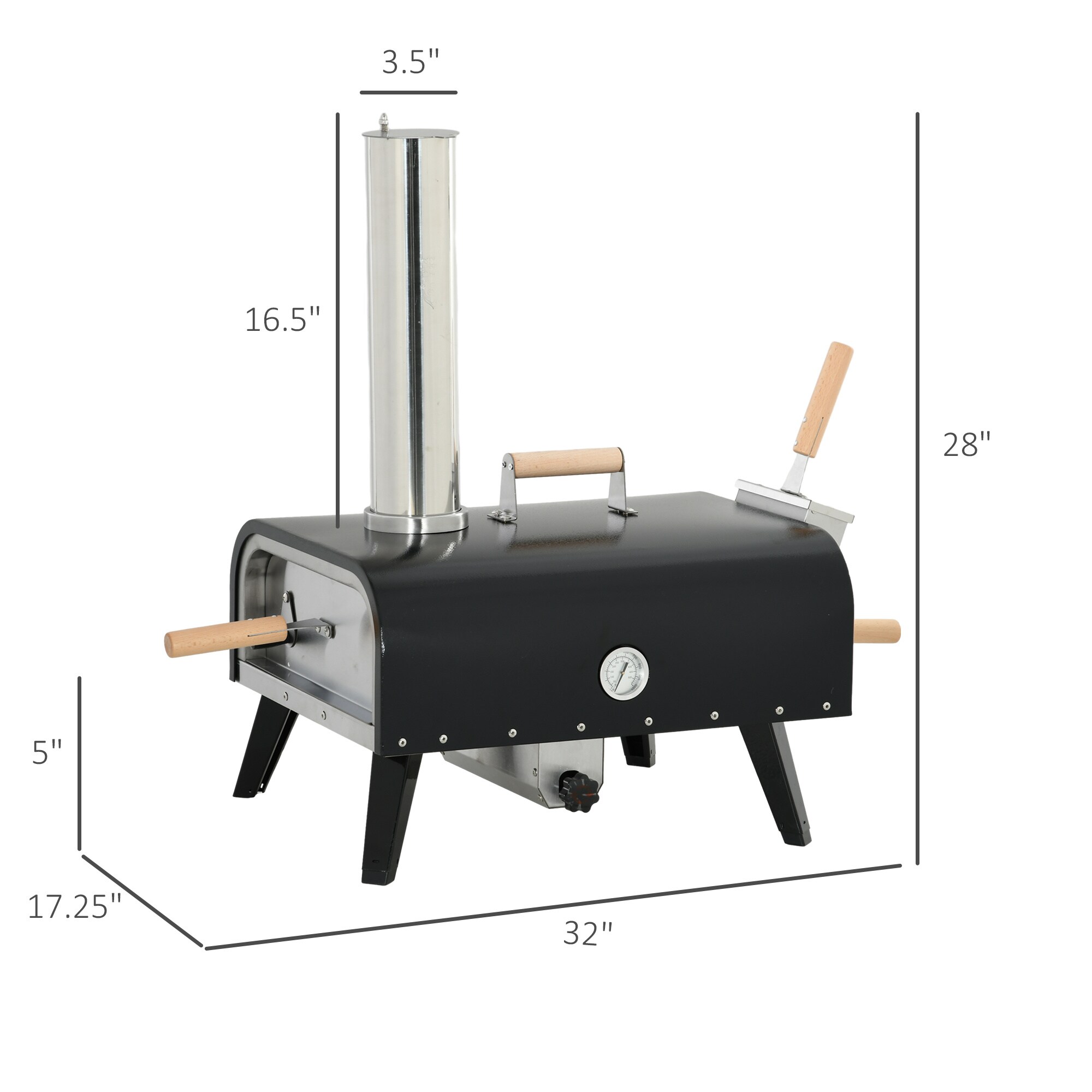 BABOOM BOM-P175531-OR Outdoor-Pizza-Ovens - View #3