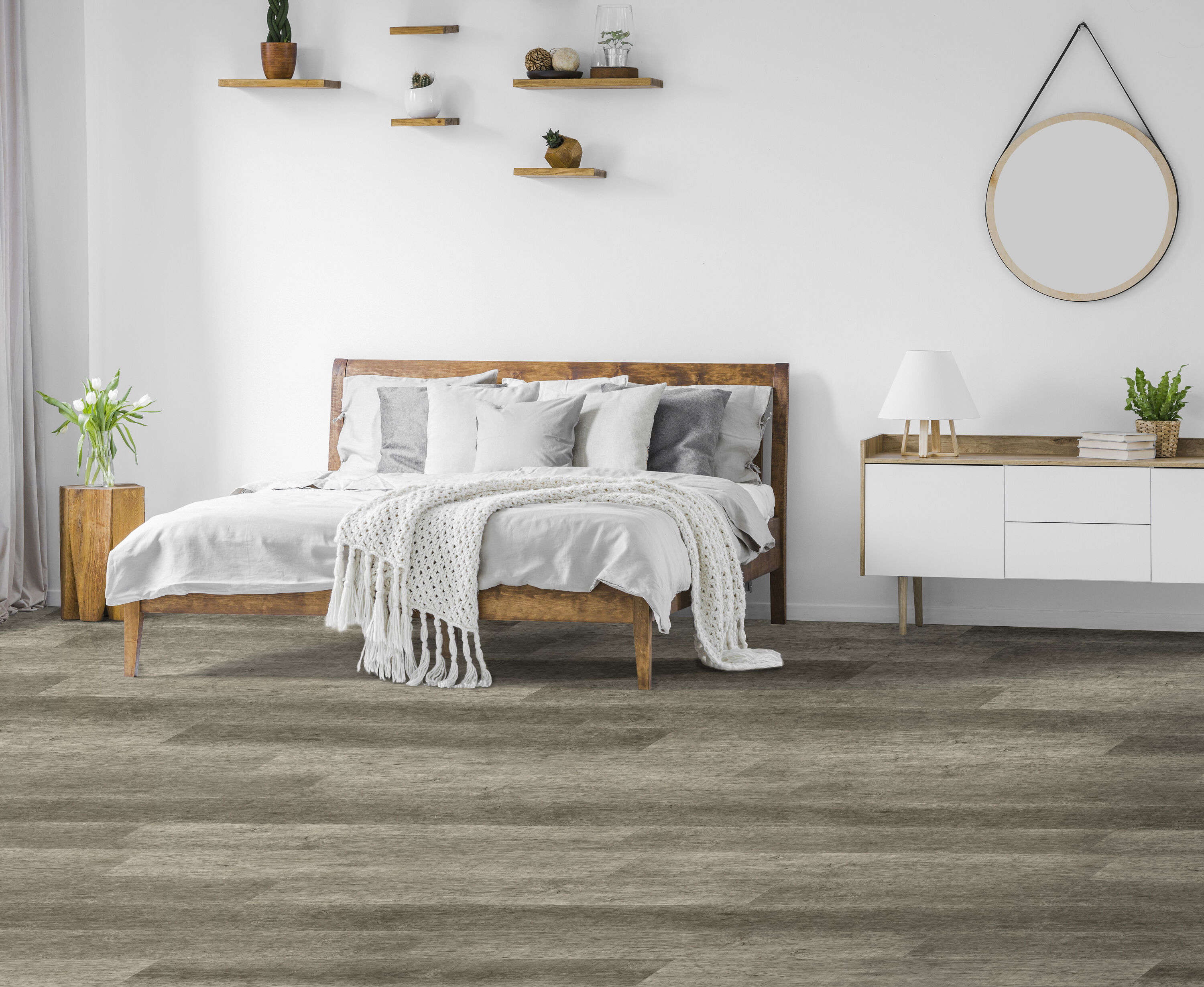 Aqua-Defy Gray Ash 7.12 in. W x 48 in. L Waterproof Luxury Vinyl Plank Flooring (23.77 Sq. ft)