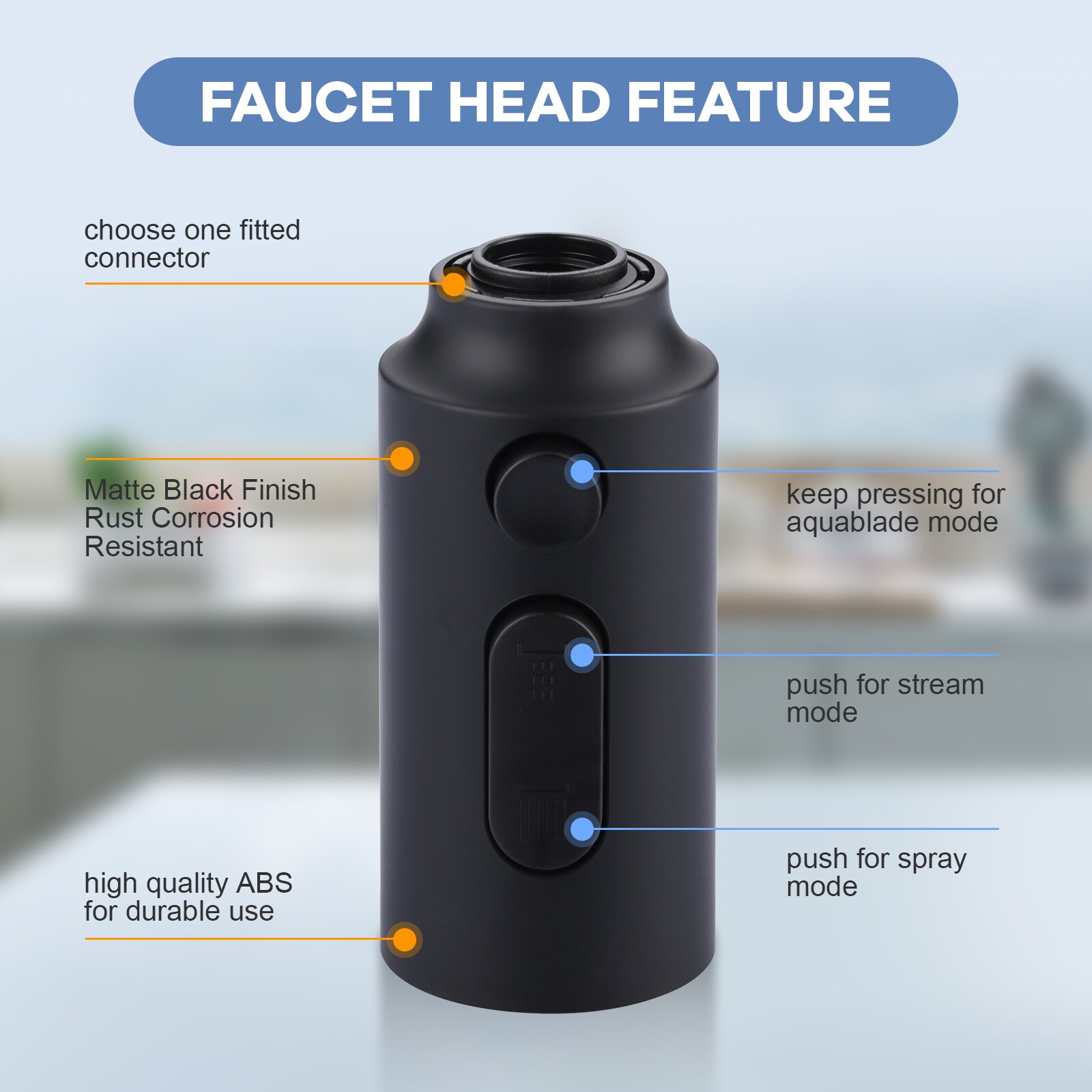 WOWOW H5001B-LW Faucet-Spray-Hoses-Accessories - View #6