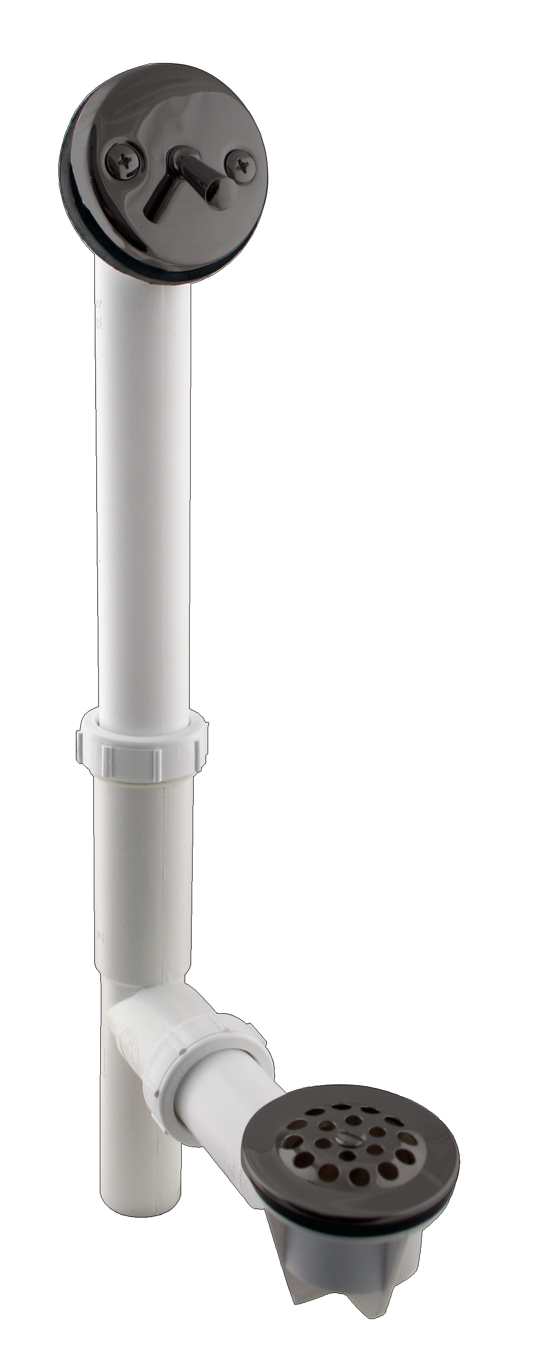WESTBRASS 592244-12 Bath Waste and Overflow 1-1/2" Tubular White Trip Lever In Oil Rubbed Bronze