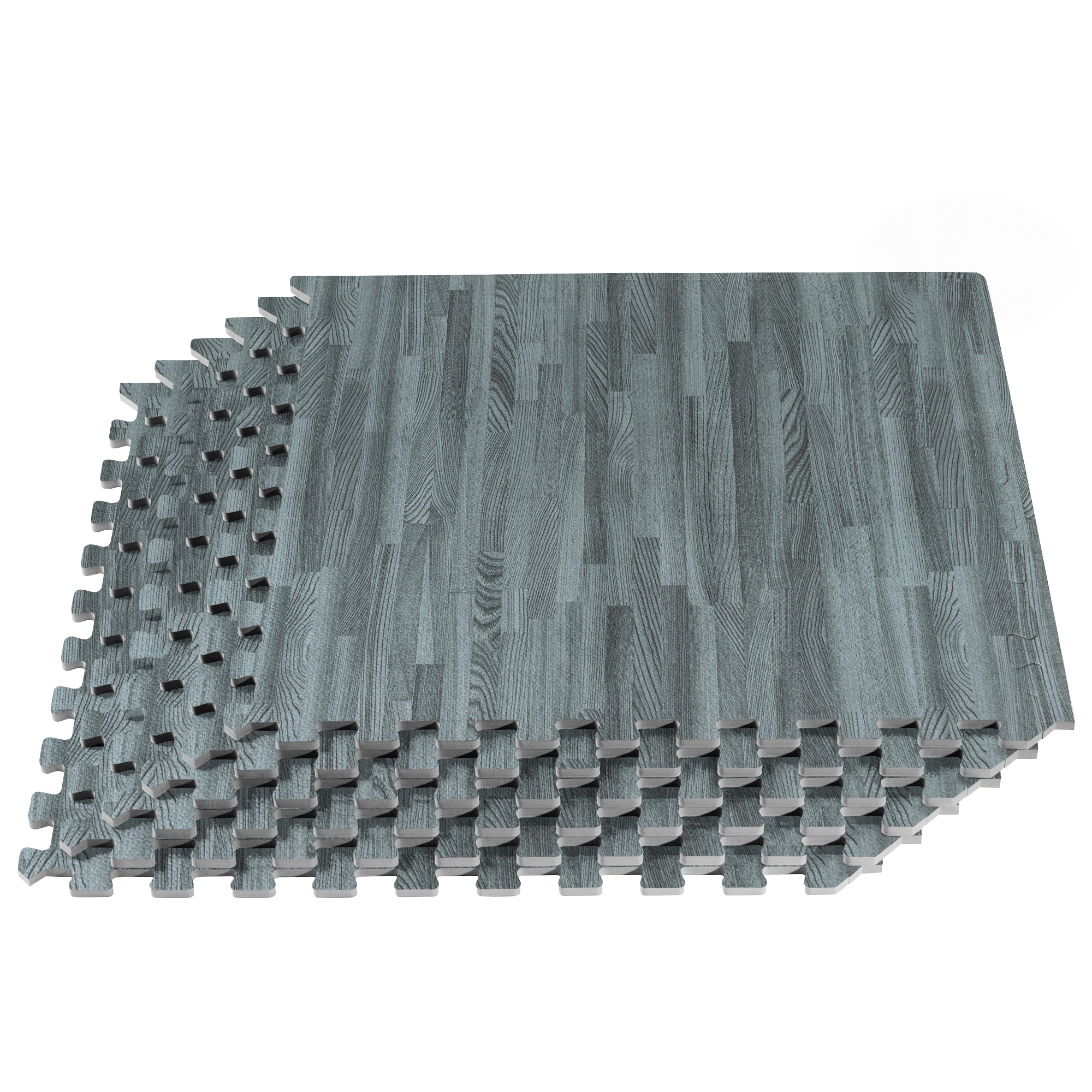 We Sell Mats FFB24SLATE1-15M Interlocking Slate Foam Square Indoor Anti-fatigue mat