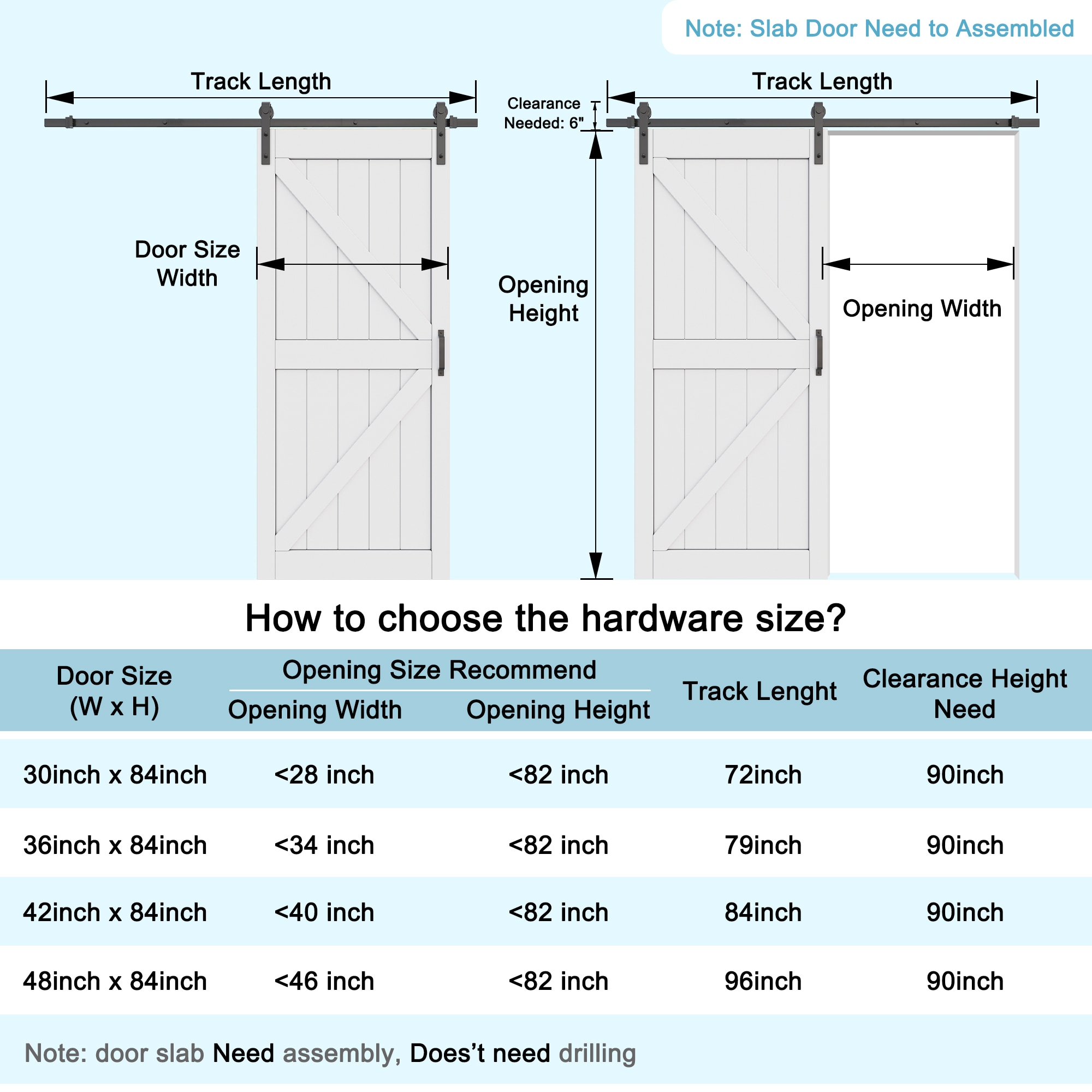 JUJUBON IN-BDBD1-K-WH-36 Barn-Doors - View #7