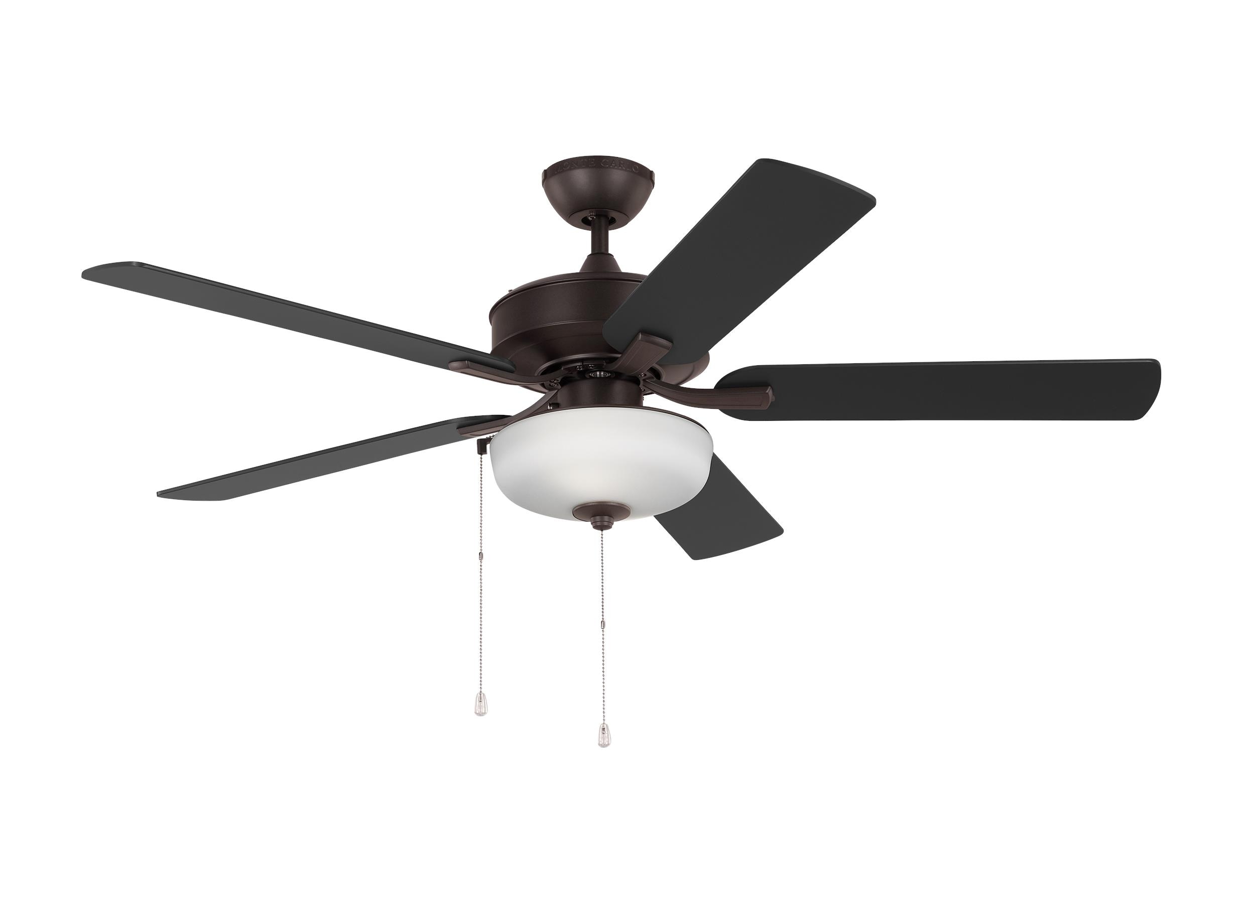Generation Lighting 5LDO52BZD Linden Outdoor 52-in Outdoor Downrod or Flush Mount Bronze with Bronze Blades Ceiling Fan With Light ( 5 -Blade )