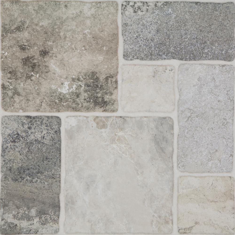 Style Selections Verona Gray 20-in x 20-in Glazed Porcelain Floor Tile in  the Tile department at Lowes.com