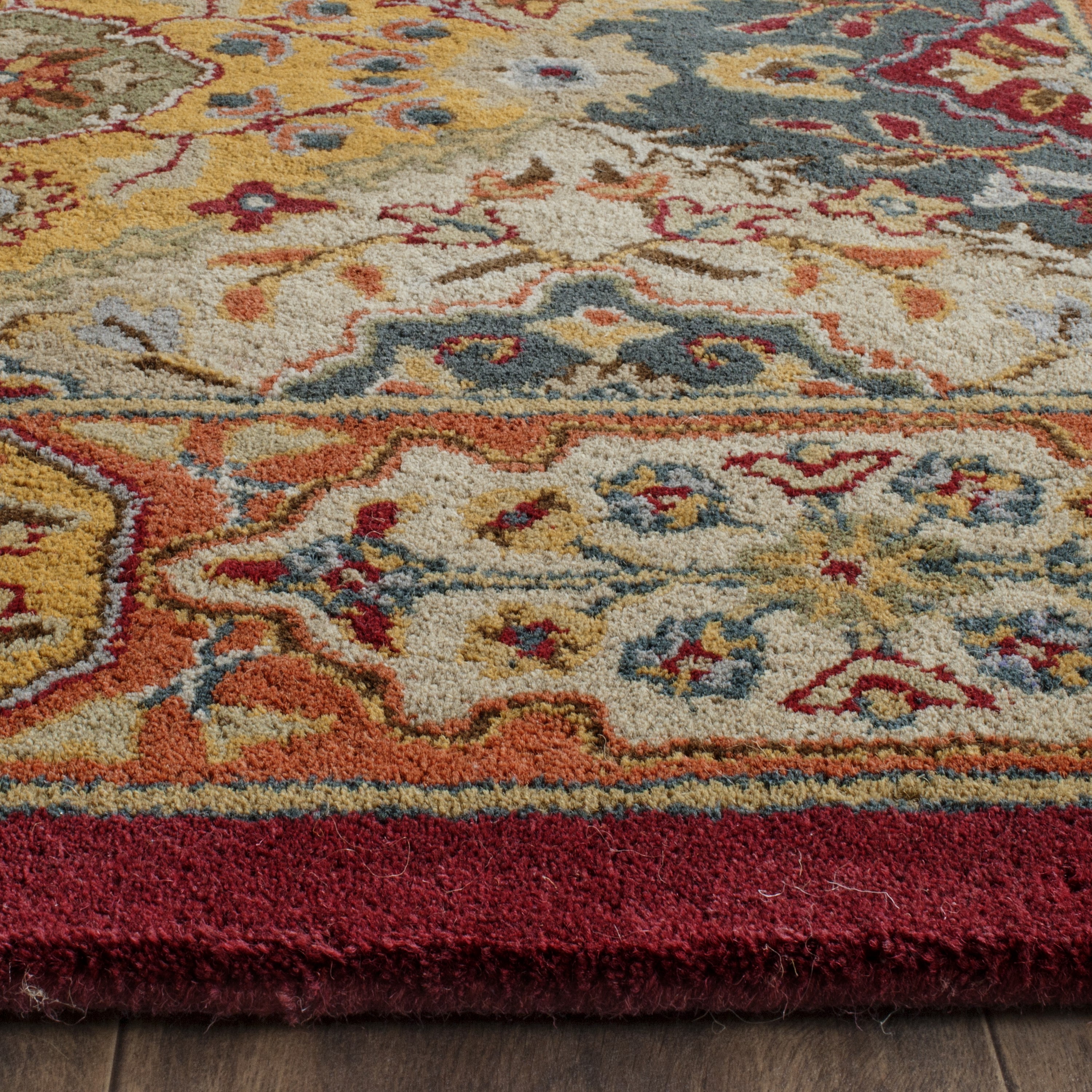 Heritage Multi-Color Hand-Tufted Wool Runner Rug 2'6" x 6'