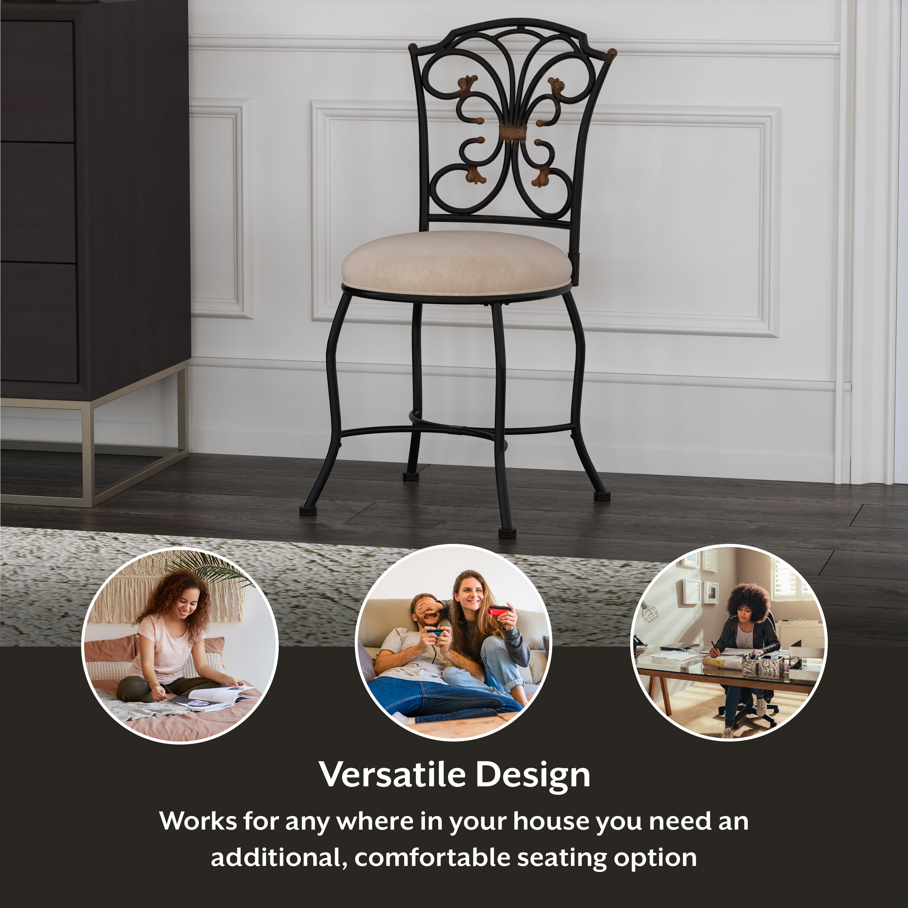 Hillsdale Furniture 50833A Vanity-Stools - View #5