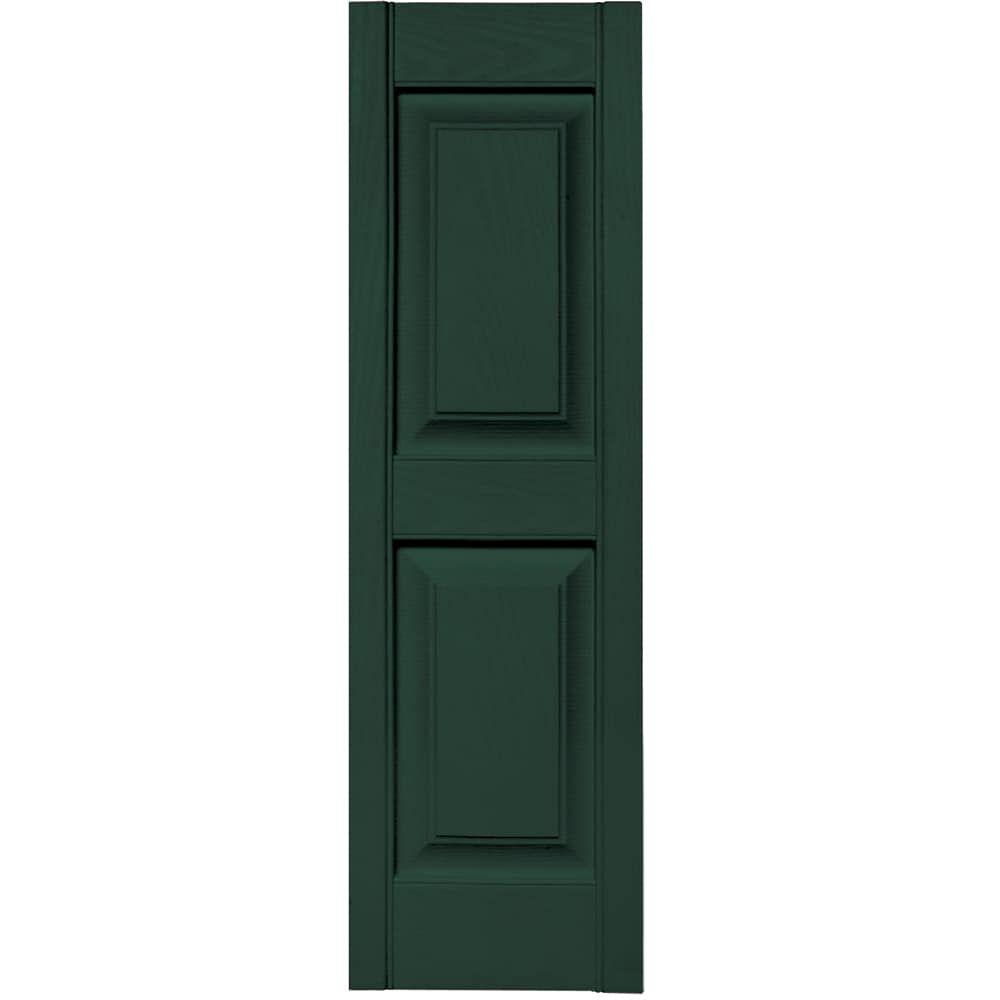 Vantage V4711239122 12-in W x 38.875-in H Midnight Green Exterior Shutters