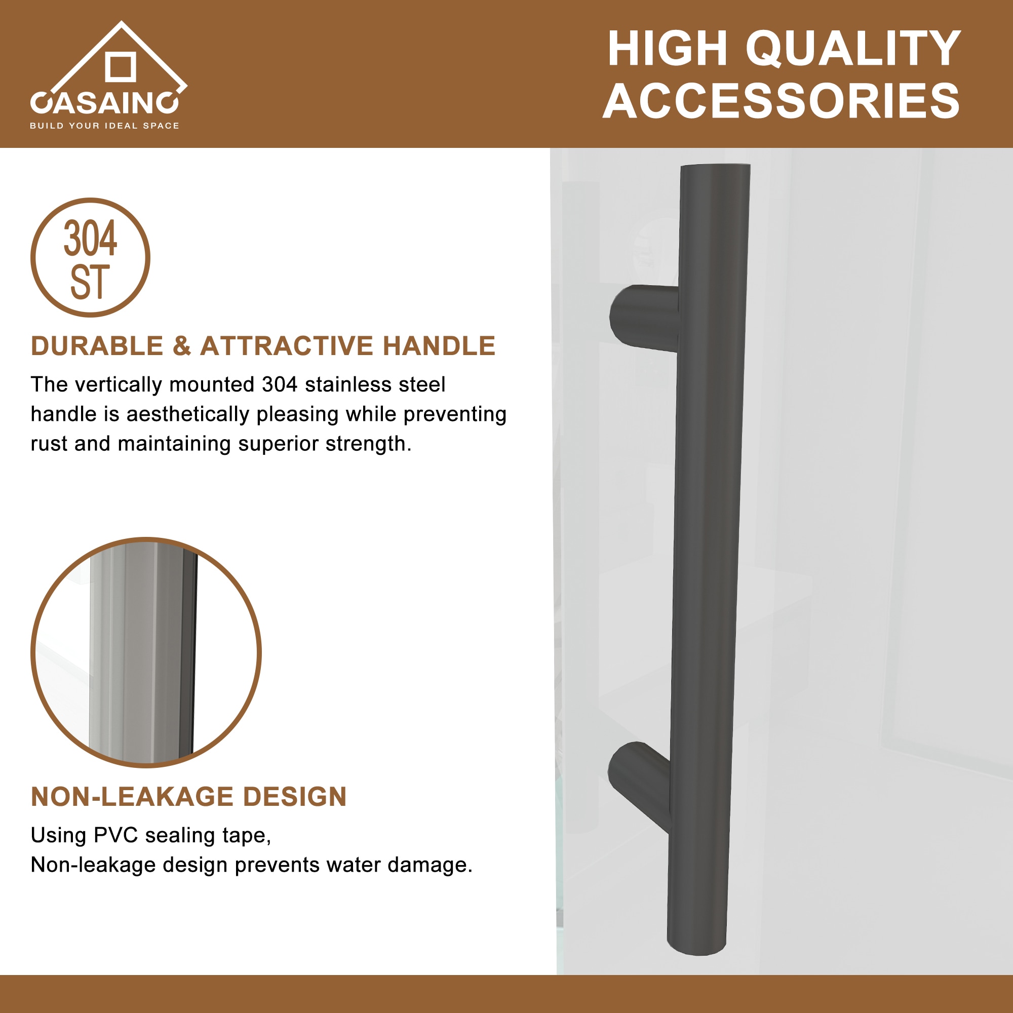 CASAINC SL-TL-C60 Shower-Doors - View #6
