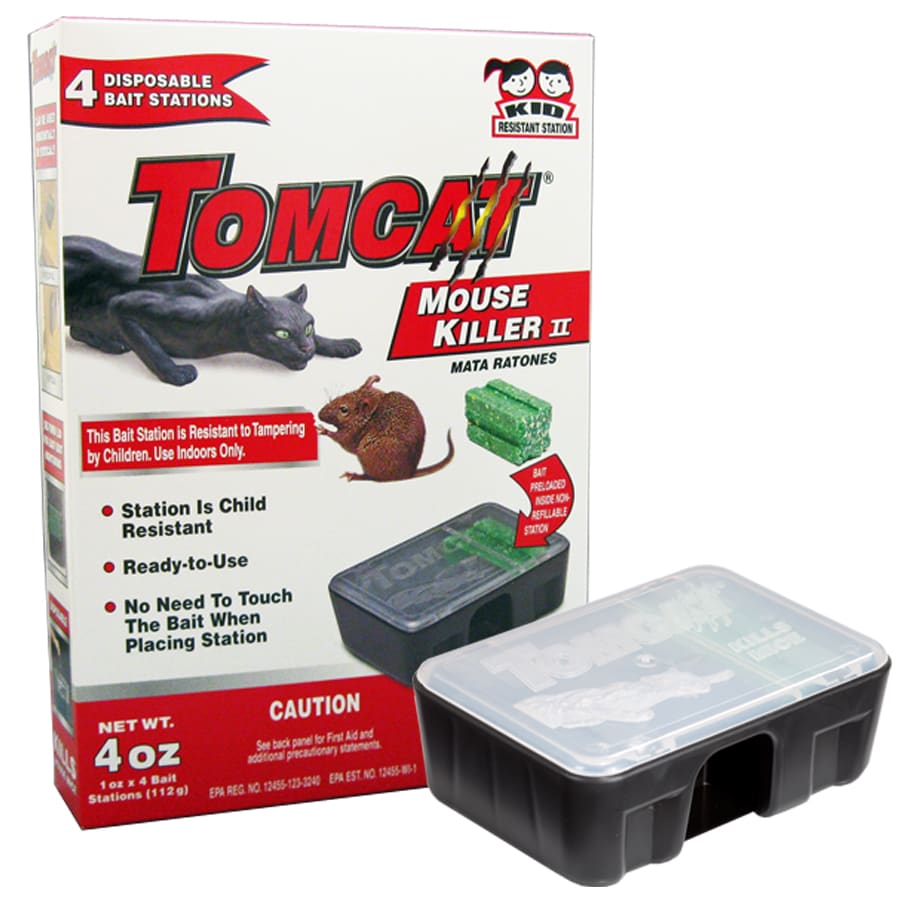 Tomcat Mouse Killer, Disposable, Bait Stations - 2 pack, 1 oz stations