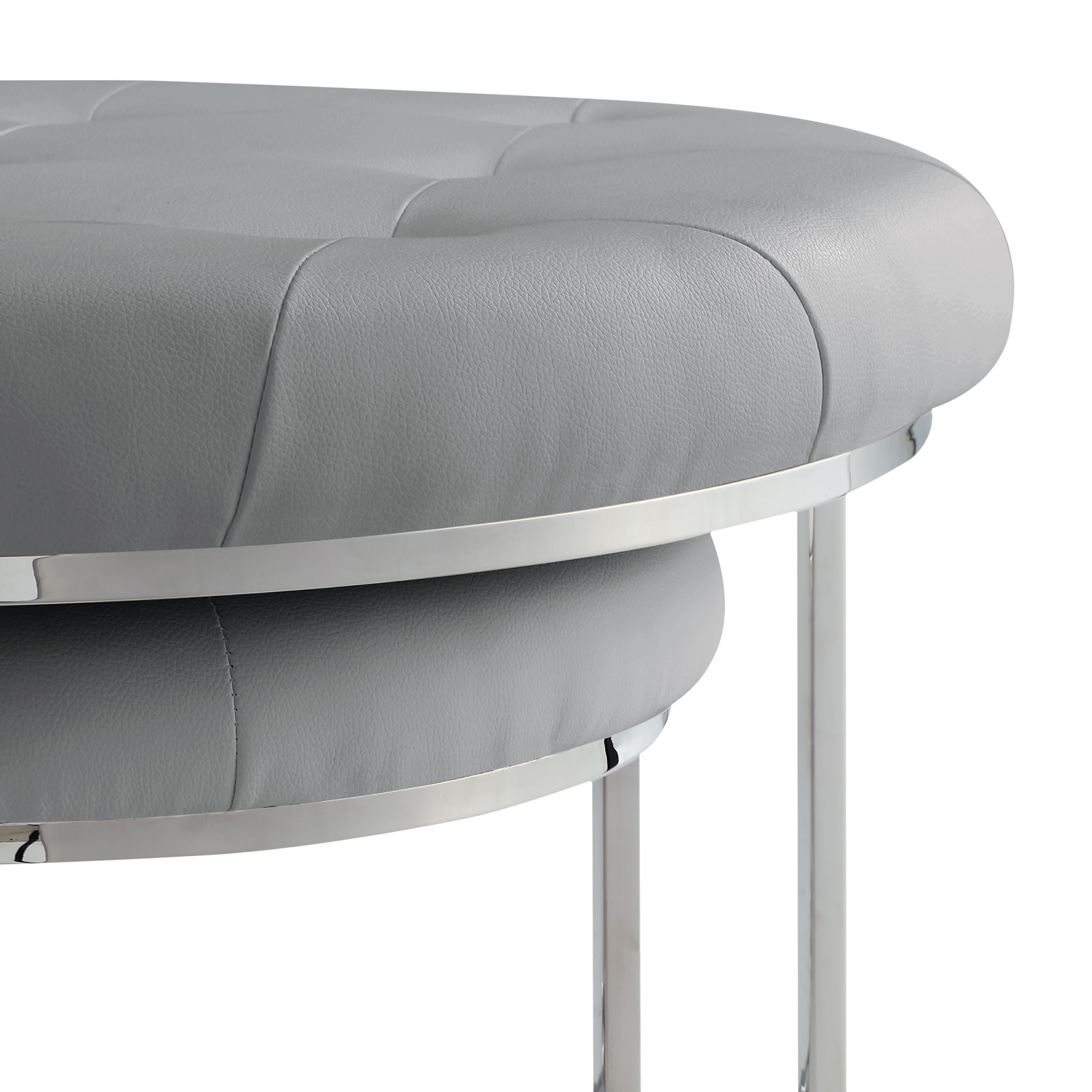 Nicole Miller NON106-01GR-LS Indoor-Ottomans - View #3