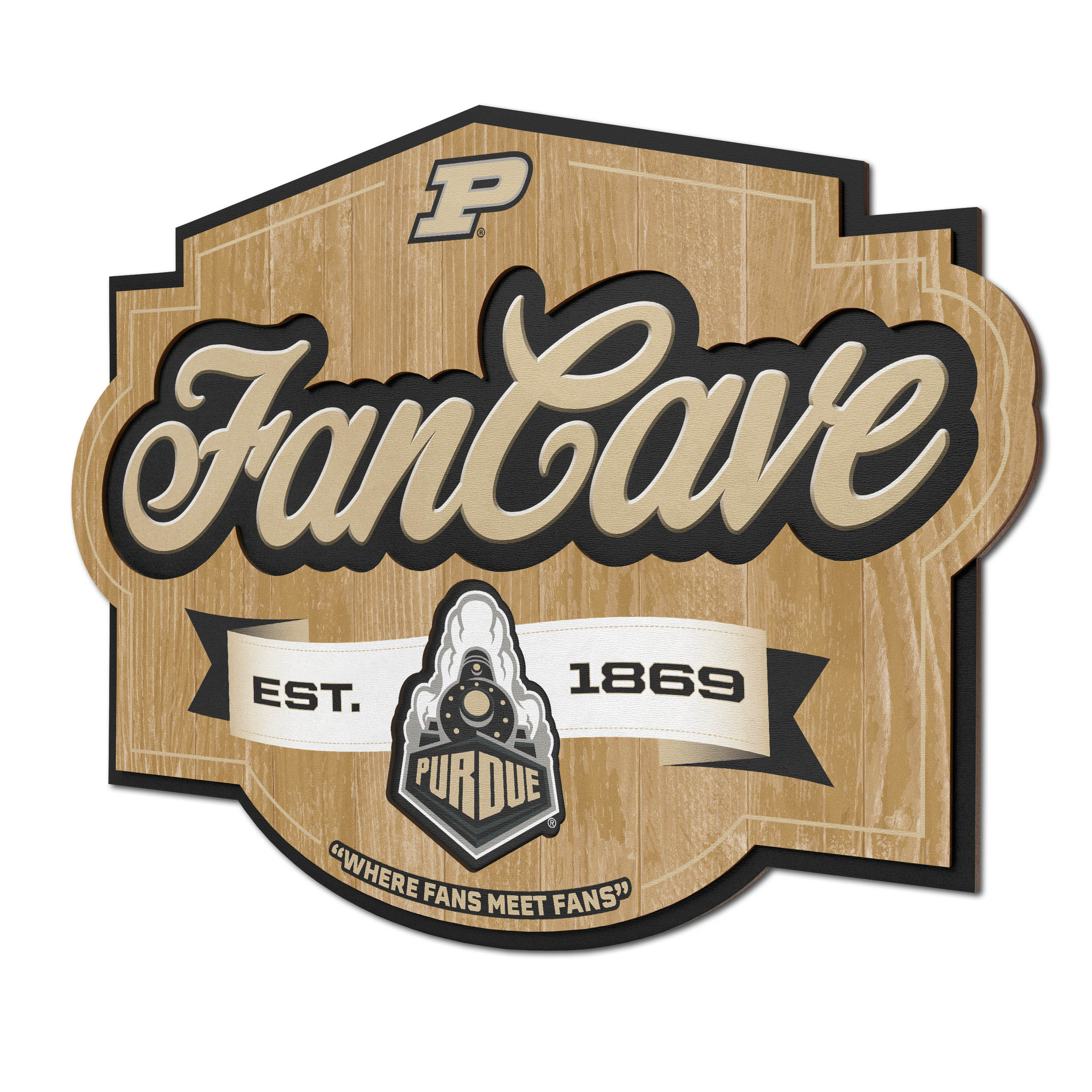 YouTheFan MLB Milwaukee Brewers Fan Cave Sign