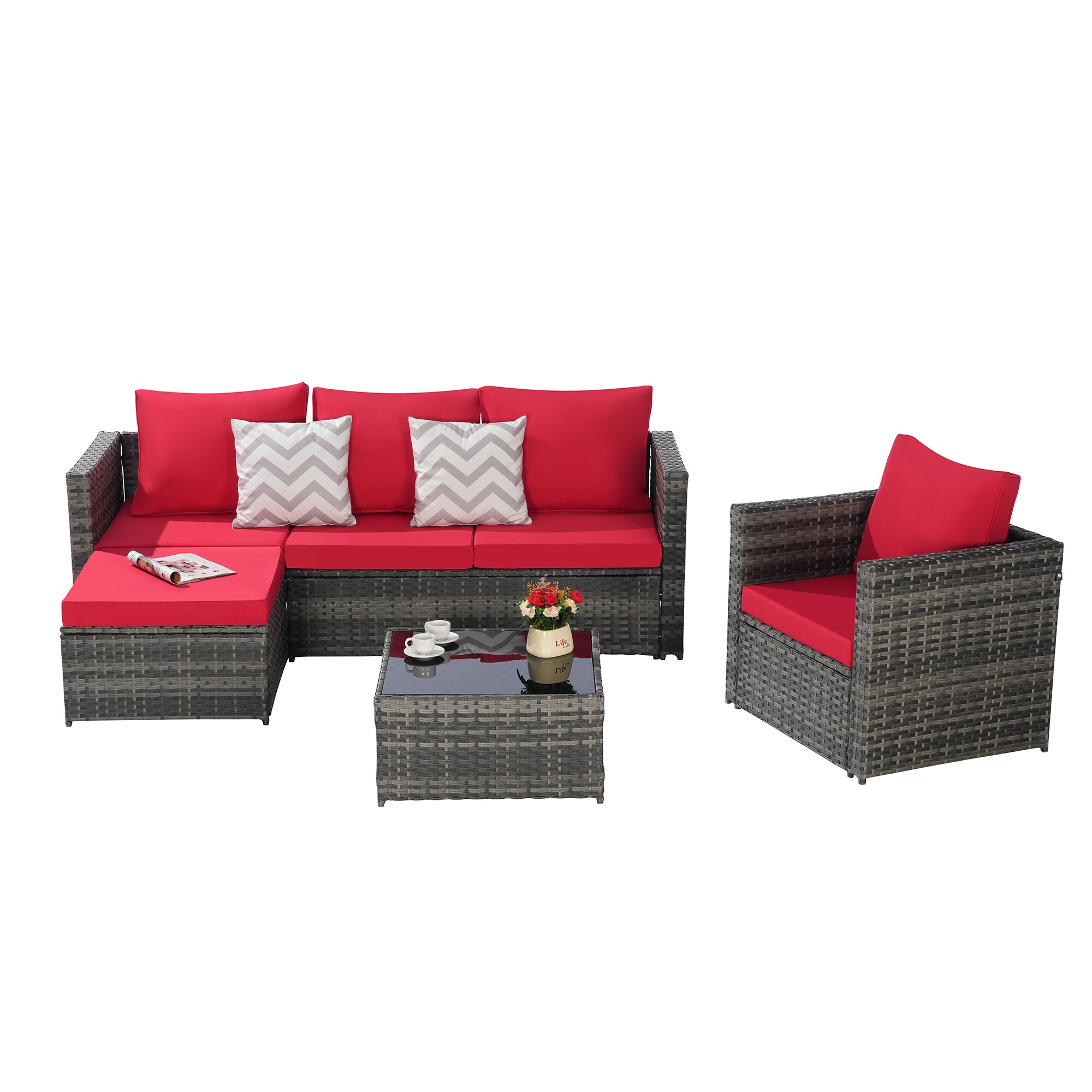 SINOFURN SYB670029RD Patio-Conversation-Sets - View #5