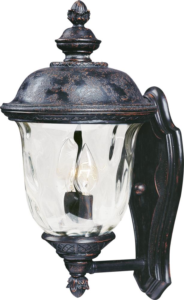 Maxim Lighting 40422WGOB Carriage House 2 -Light 16-in H Distressed Bronze Hardwired Outdoor Wall Light