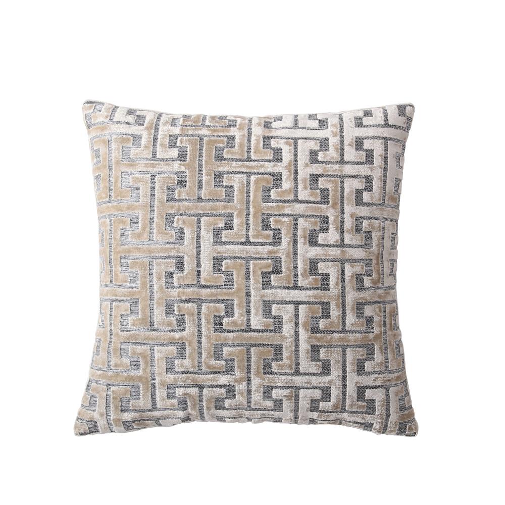 MHF Home M602269  Grace Gold Geometric 18in Throw Pillow Cover