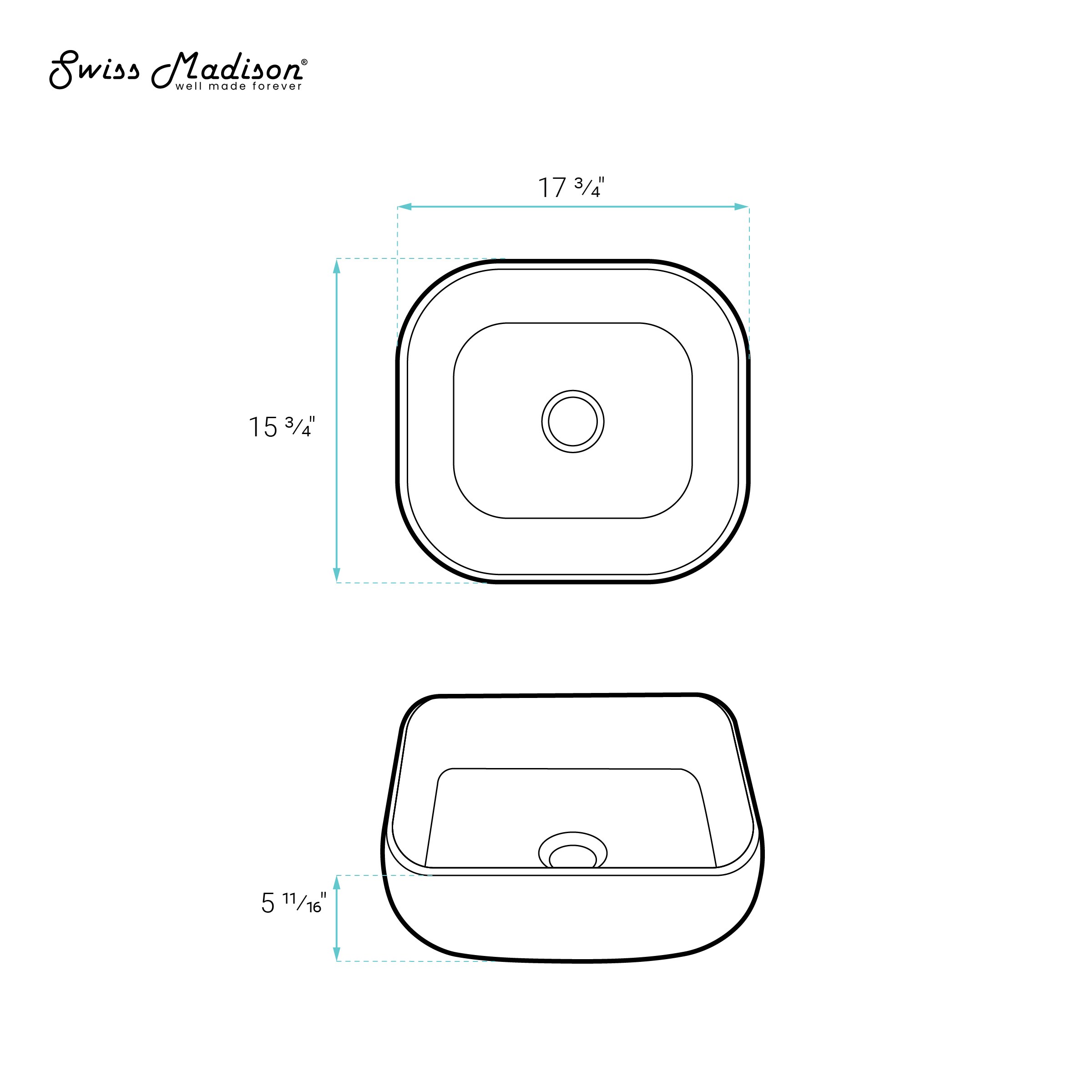 Swiss Madison SM-25-VSMPE04WH Bath-Sink - View #7