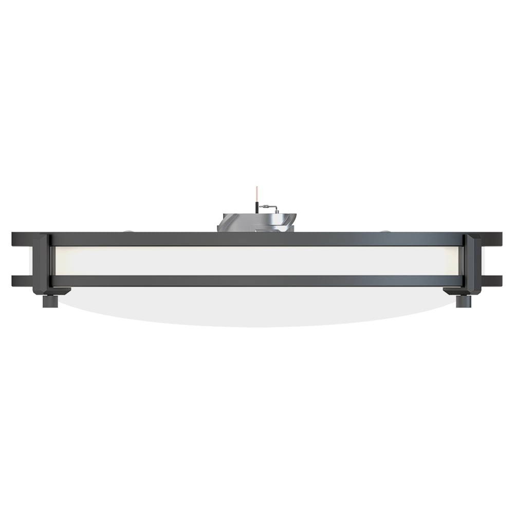 Matte Black Round LED Flush Mount Ceiling Light
