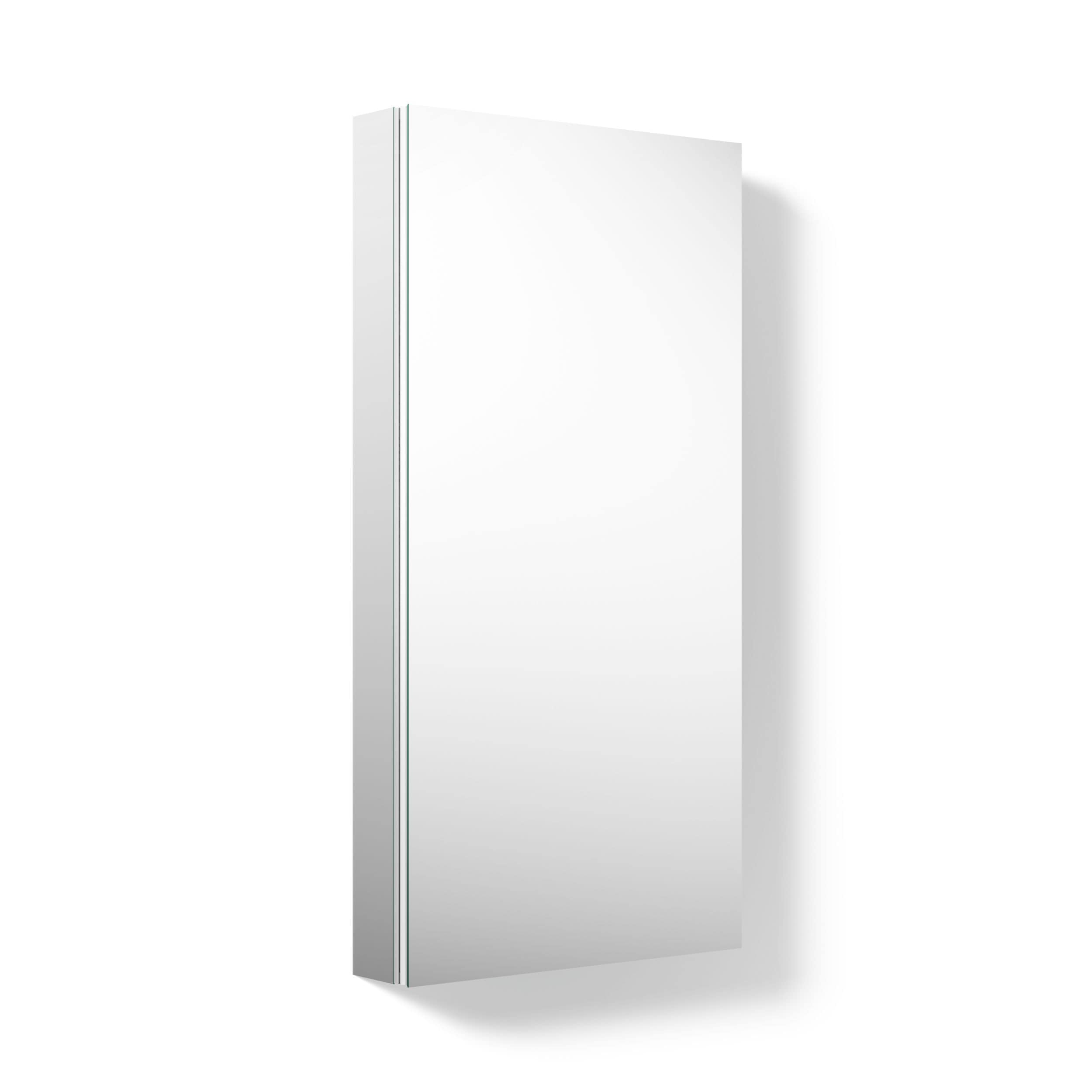 KOHLER Verdera 20-in x 40-in Surface Mount Aluminum Mirrored Rectangle Soft Close Medicine Cabinet