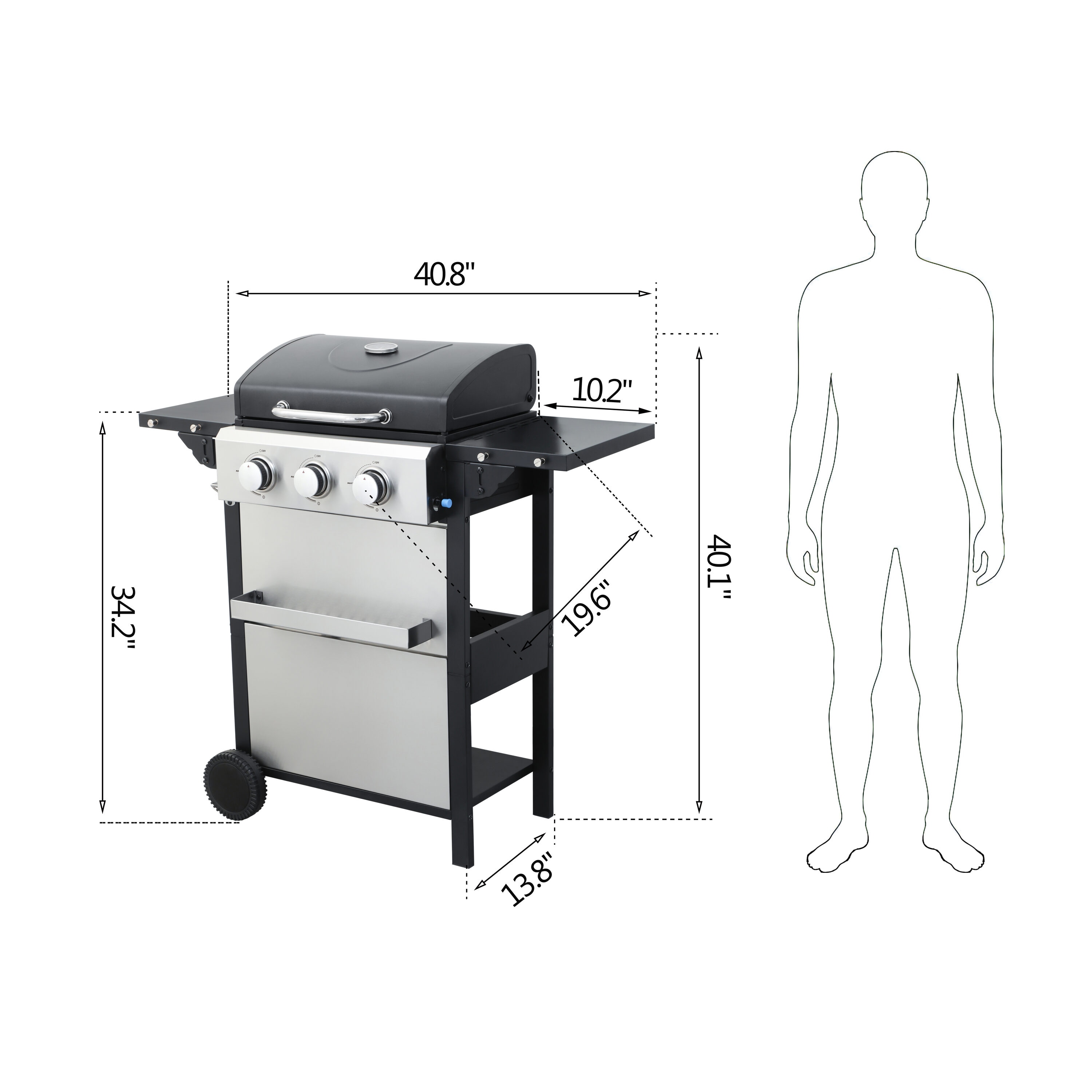 Clihome CL-GR07938 Gas-Grill - View #4