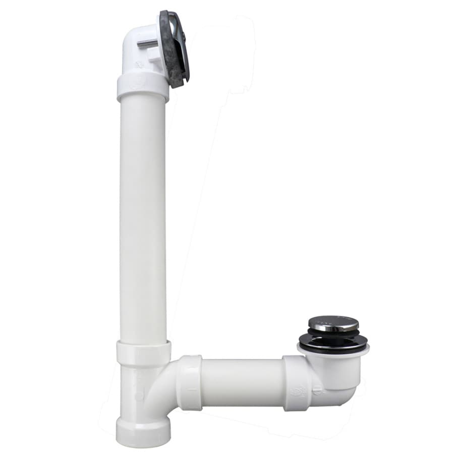 Keeney Mfg. Co. 630PVC 1-in Chrome Chrome Foot lock Drain with PVC Pipe Included