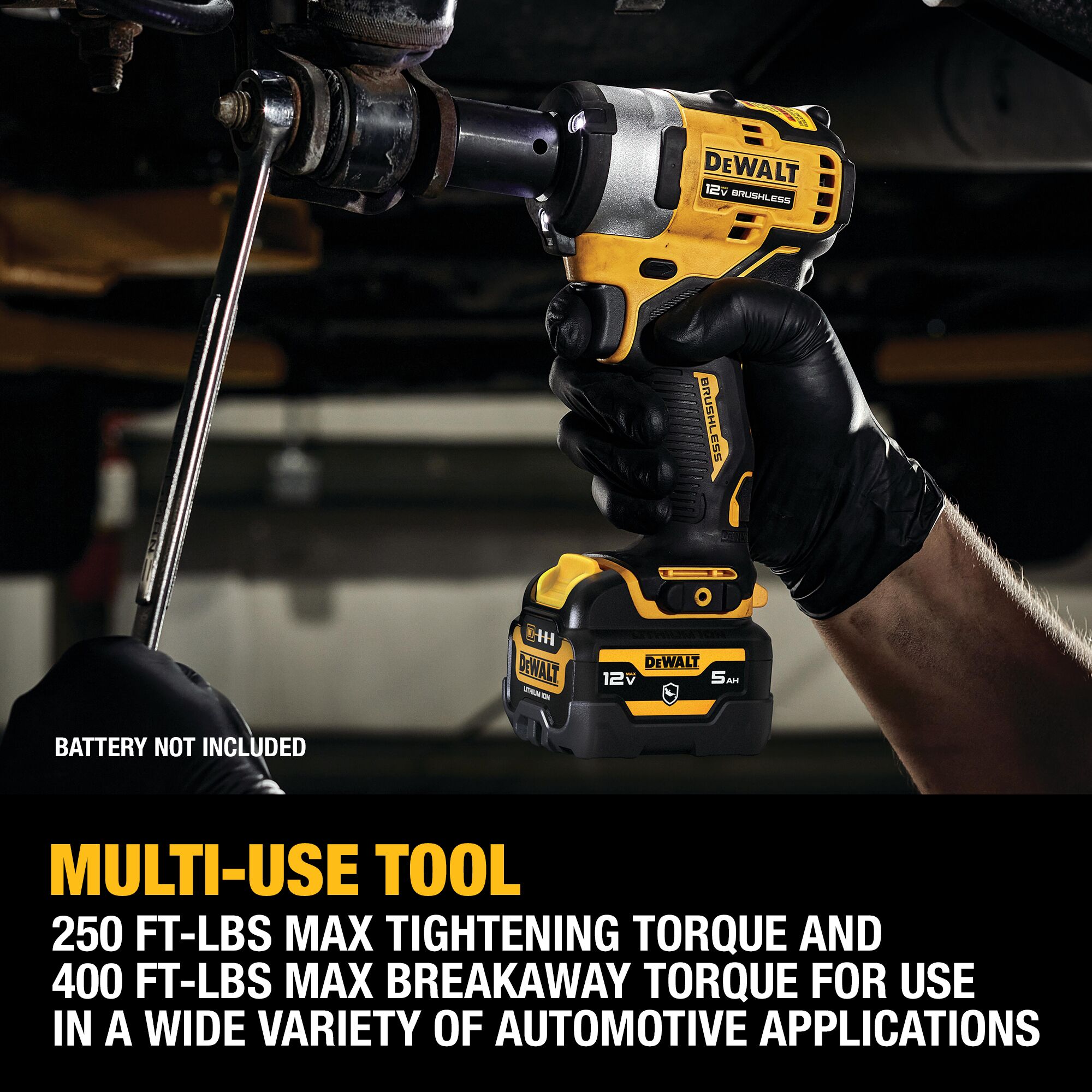 DEWALT XTREME 12-volt Max Variable Speed Brushless 1/2-in Drive Cordless  Impact Wrench (Bare Tool) in the Impact Wrenches department at