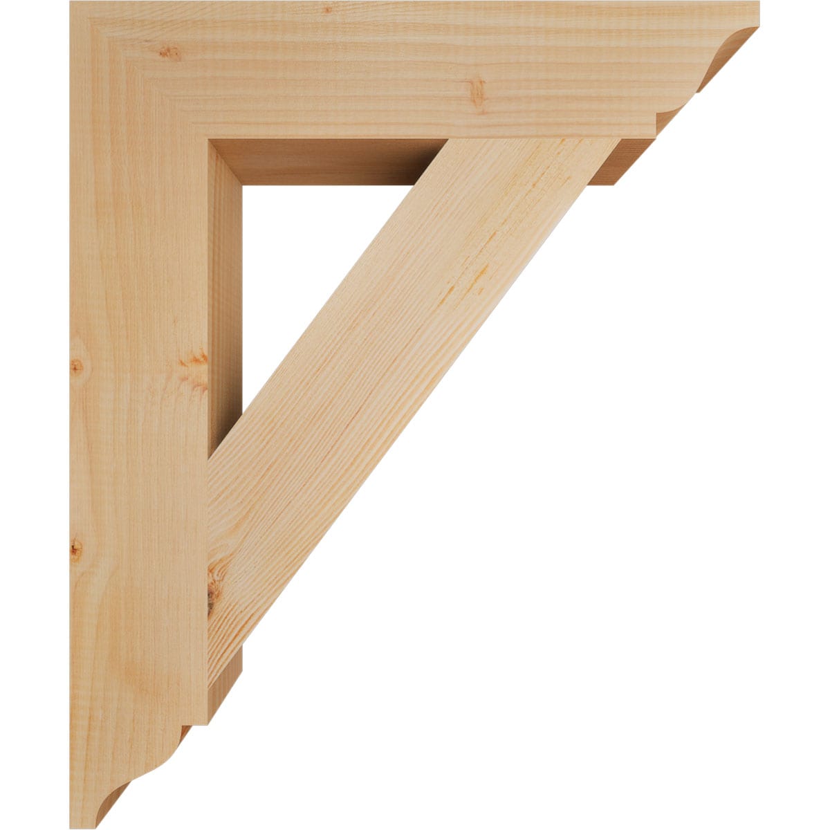 Ekena Millwork BKT04X20X24TRA01SDF Exterior-Brackets-Braces - View #3