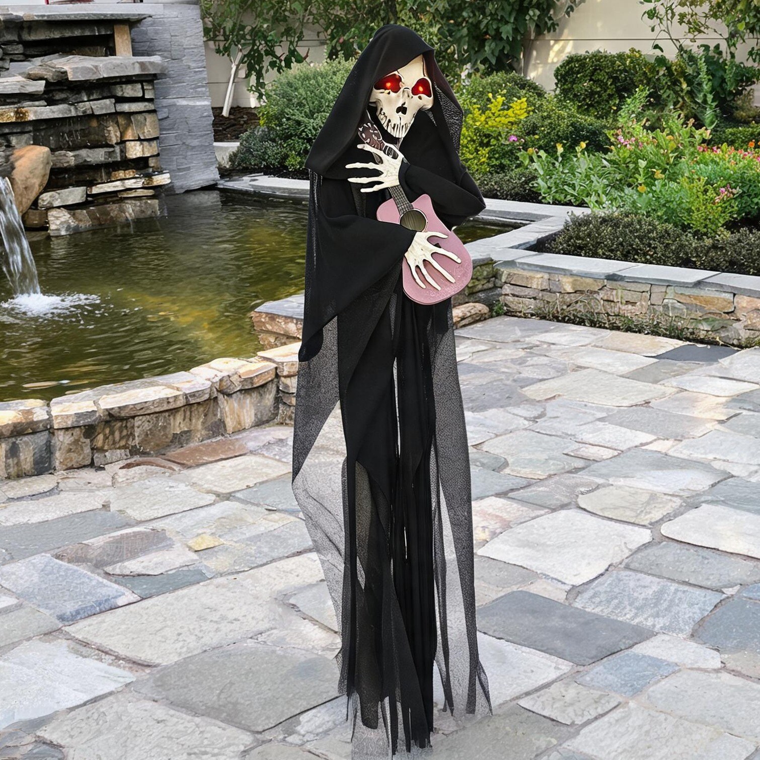 chillscreamni Black Halloween with Functional Design for Covered Patio 30 x 23.1 x 130.1 in