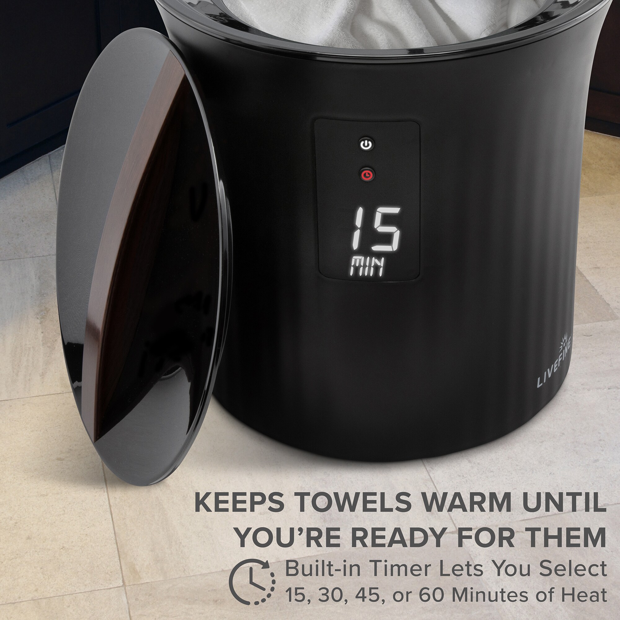 LiveFine LFHTTWL02BK Towel-Warmers - View #3