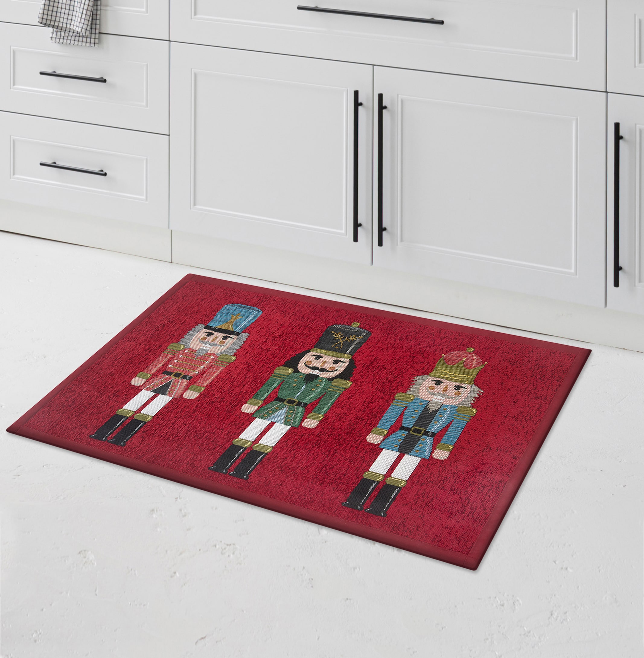 Holiday Living 33545 2-ft x 3-ft Nutcracker Polyester Rectangular Indoor Decorative Door mat