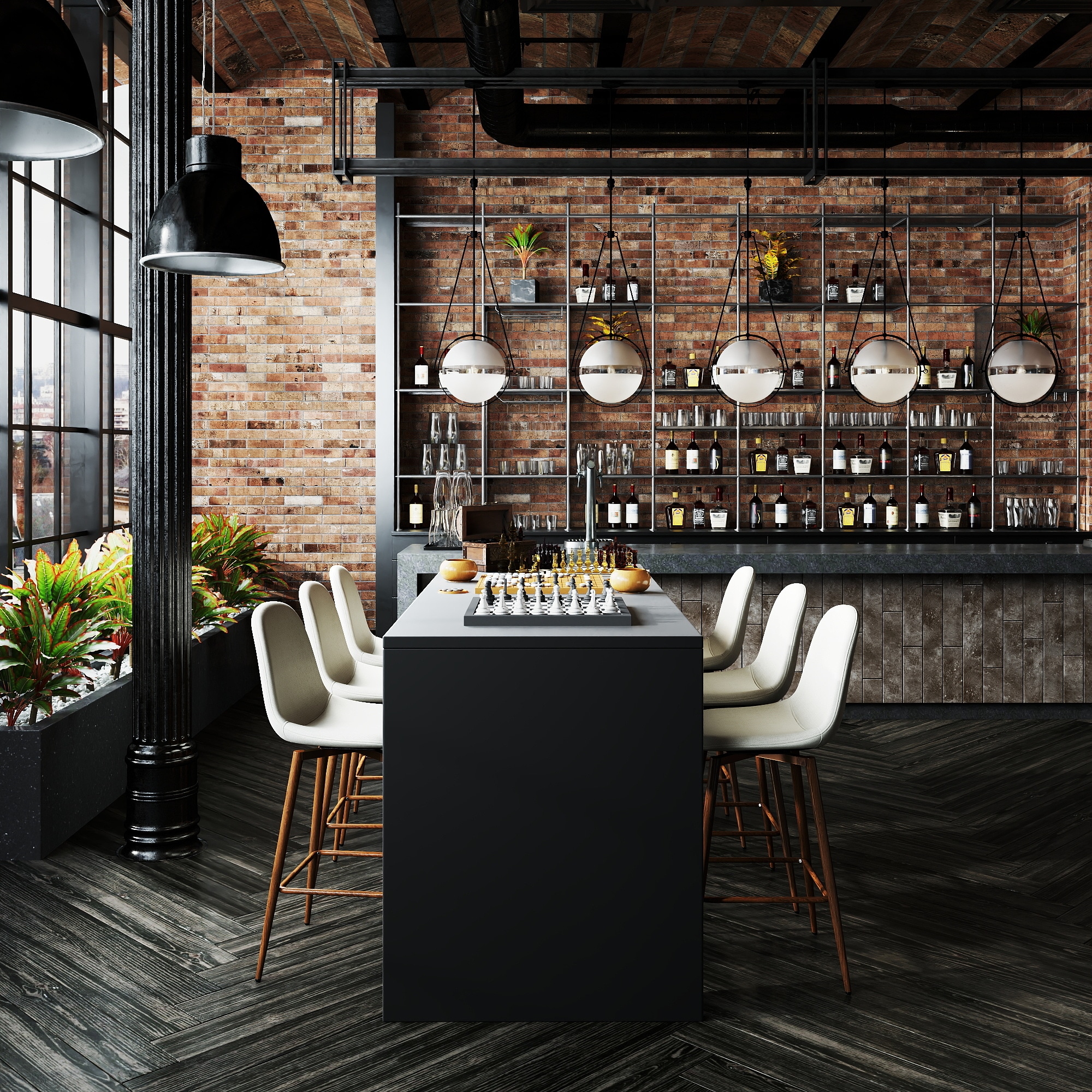 Homy Casa CHARLTON BAR BG2 stools - View #5