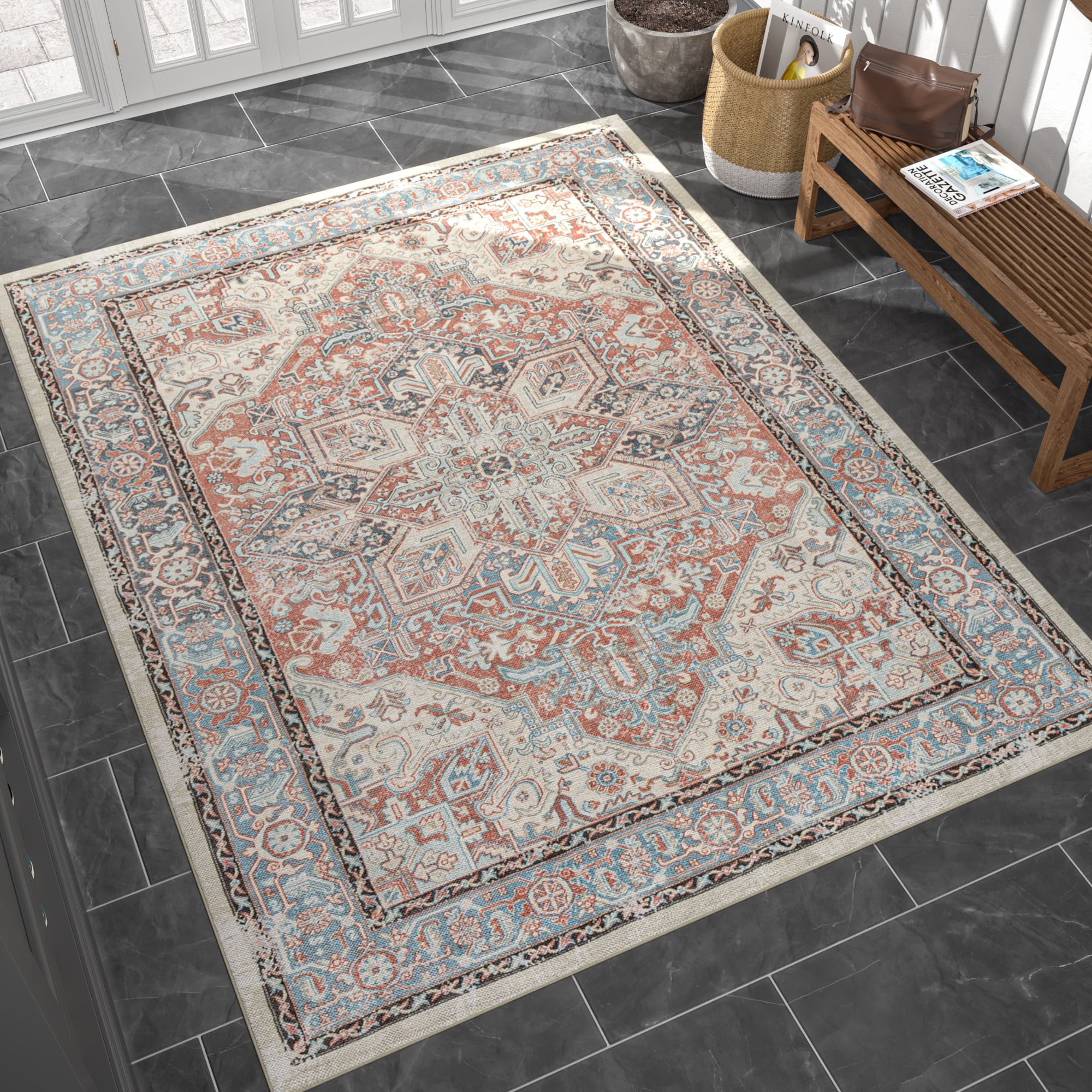 Tayse AQY1104 4X6 rugs - View #4