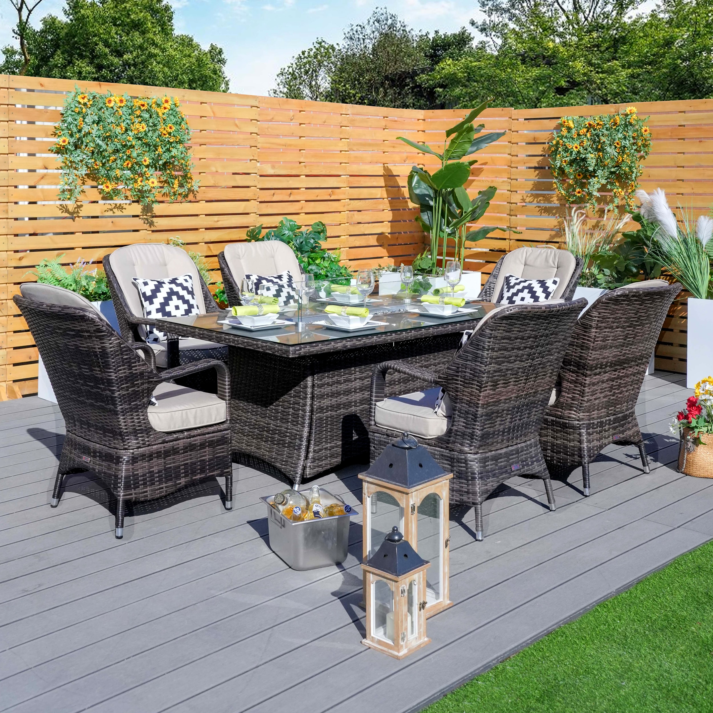 Moda Furnishings CMAG-1106-R Patio-Dining-Sets - View #4