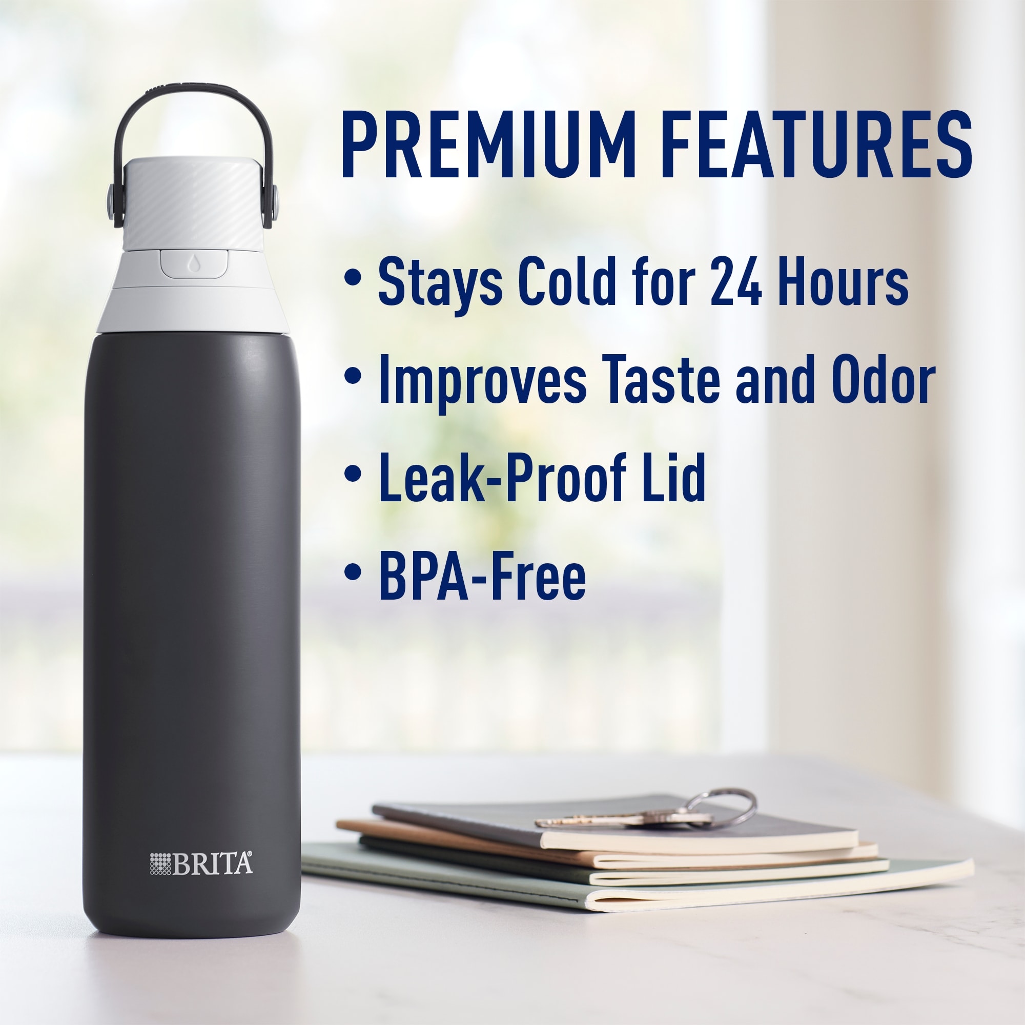 Buy Brita Premium Hard Sided Water Bottle 26 Oz., Night Sky