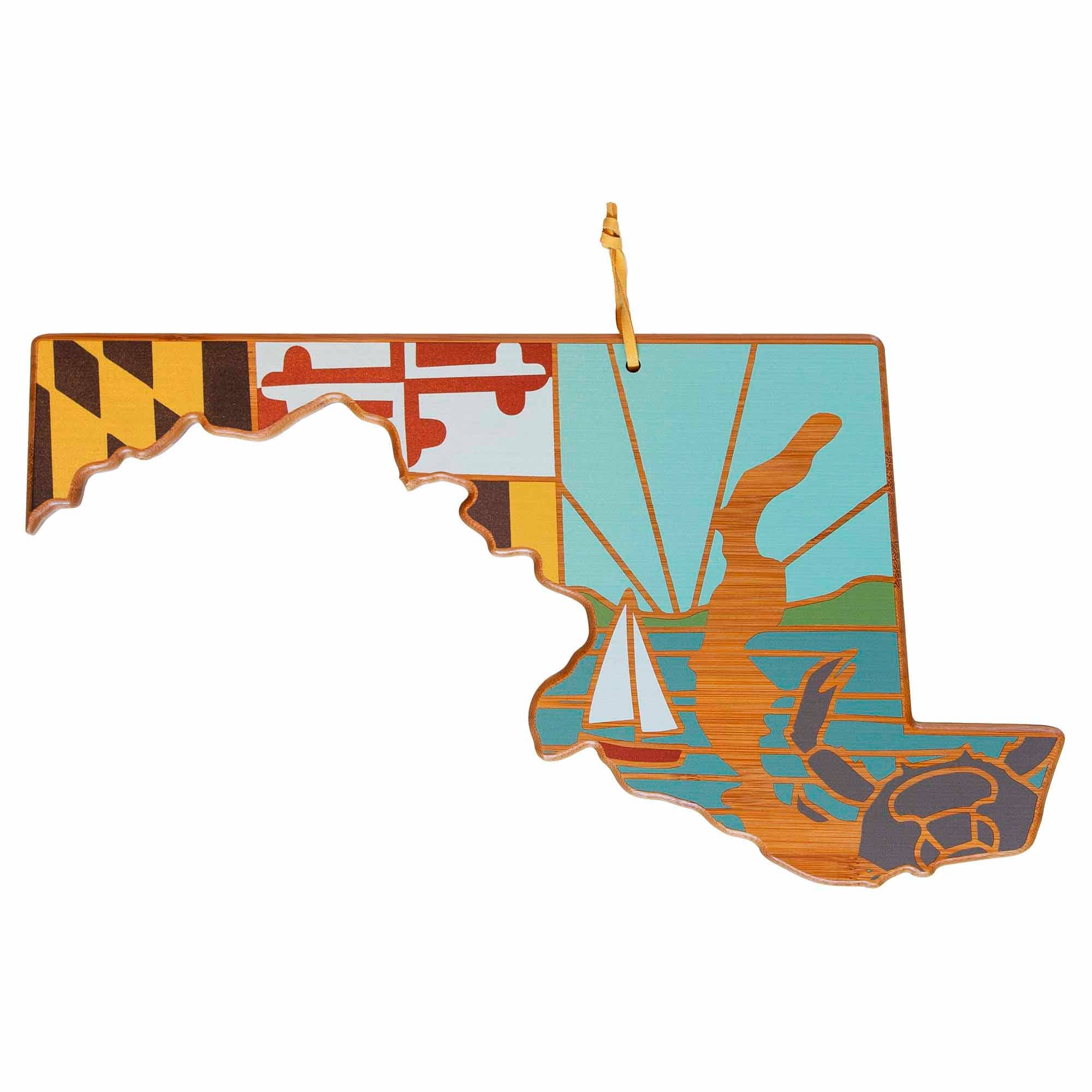 Totally Bamboo  Summer Stokes Maryland Bamboo Serving and Cutting Board
