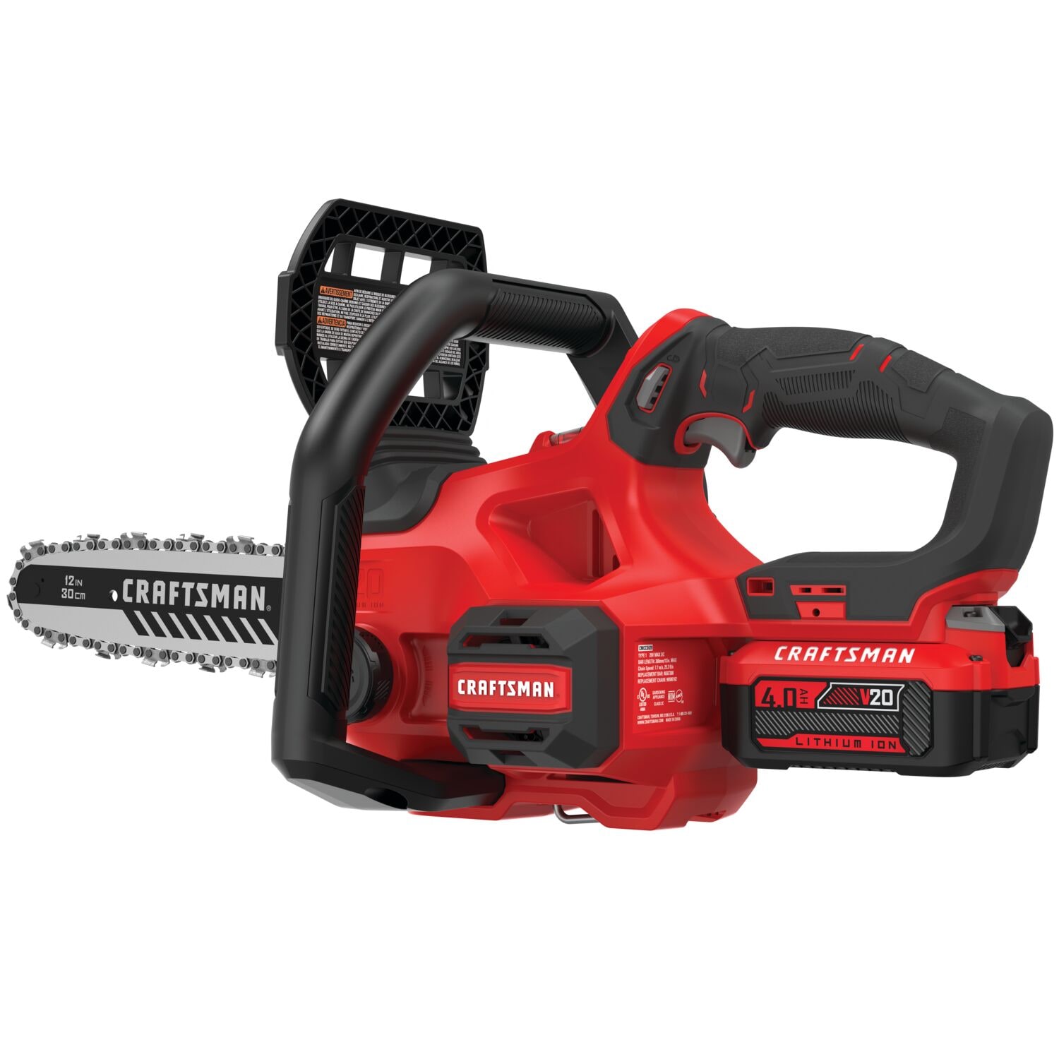 Shop CRAFTSMAN 20-Volt Max 10-in Cordless Electric Chainsaw 2 Ah (Battery &  Charger Included) & Oil at