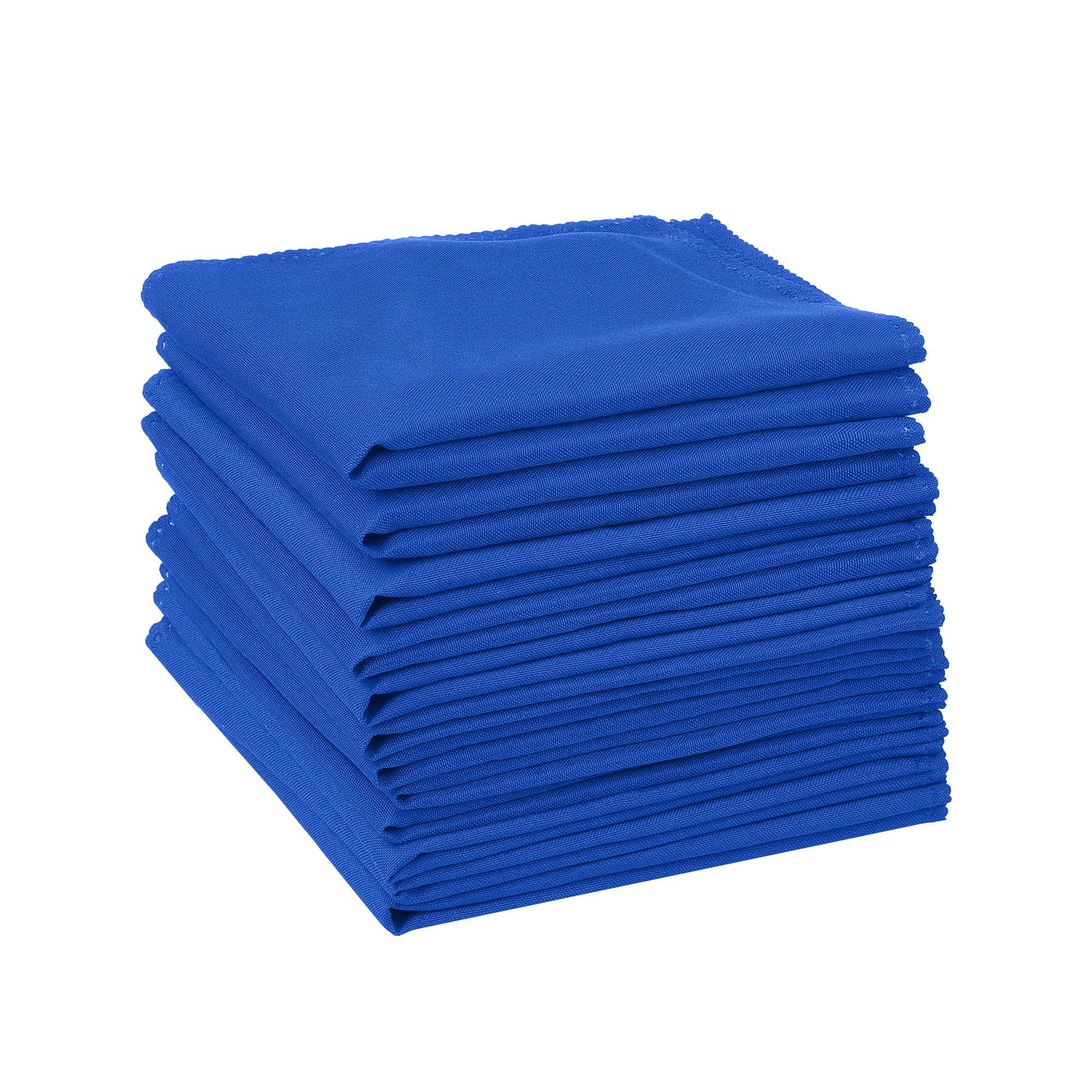 Unique Bargains 12pcs Polyester Cloth Napkins Great Napkins for Parties Weddings Restaurant Cocktails Banquet 12x12 Inch Dark Blue #S25120800UX5352