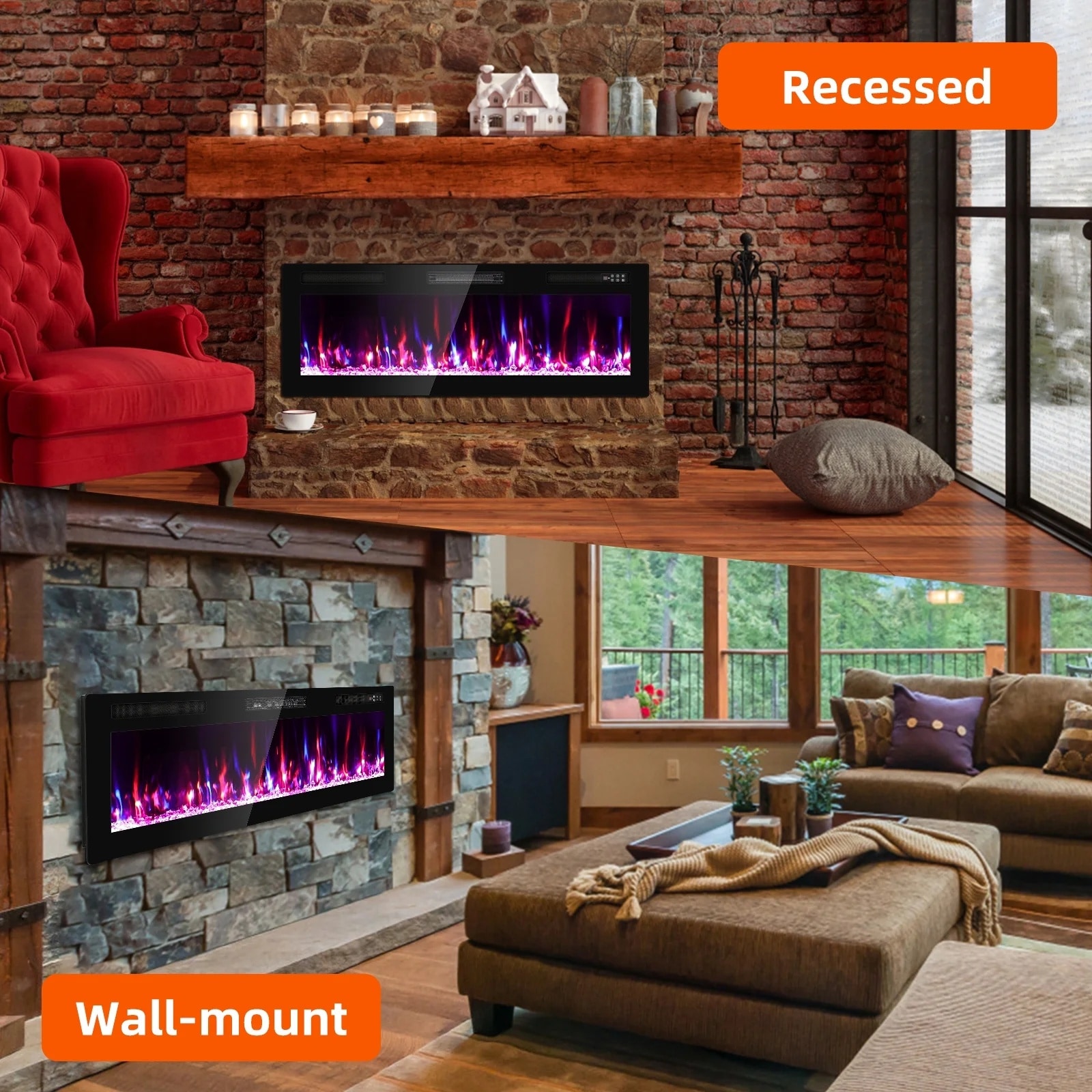 EdenDirect AL-NB50H Electric-Fireplace-Fireboxes - View #3
