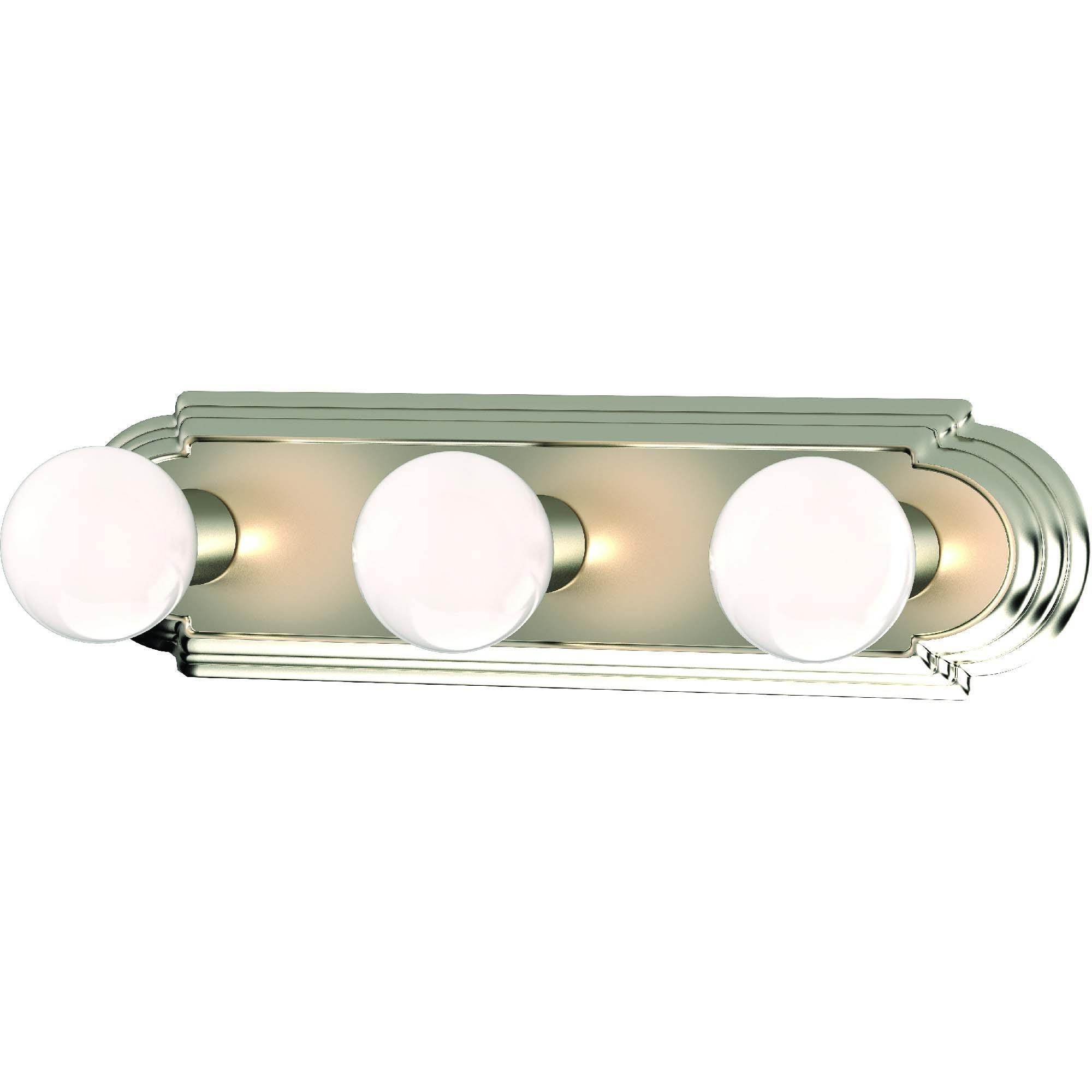Brushed Nickel 18" Traditional Vanity Light Bar