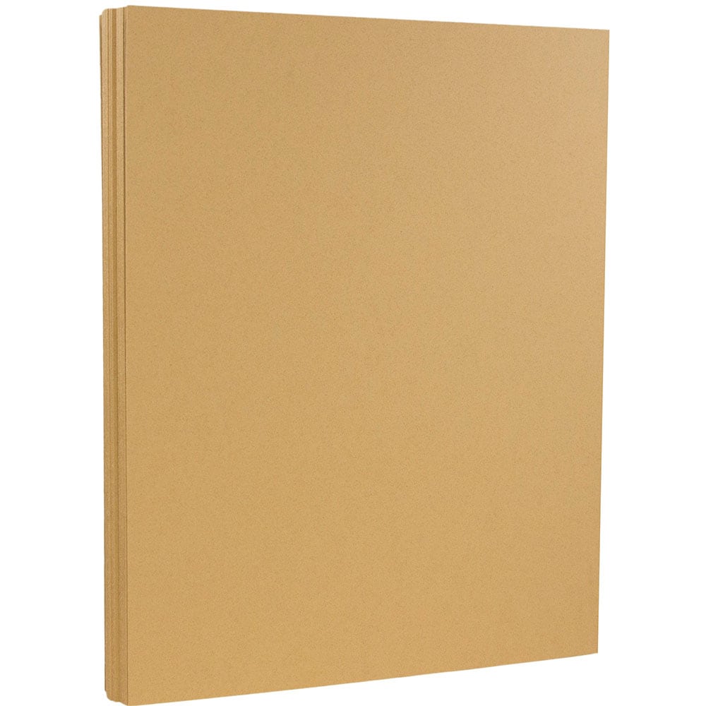 JAM Paper JAM Paper® 8.5-in x 11-in Smooth Passport Recycled Cardstock,  Ginger, 50 Sheets/Pack at