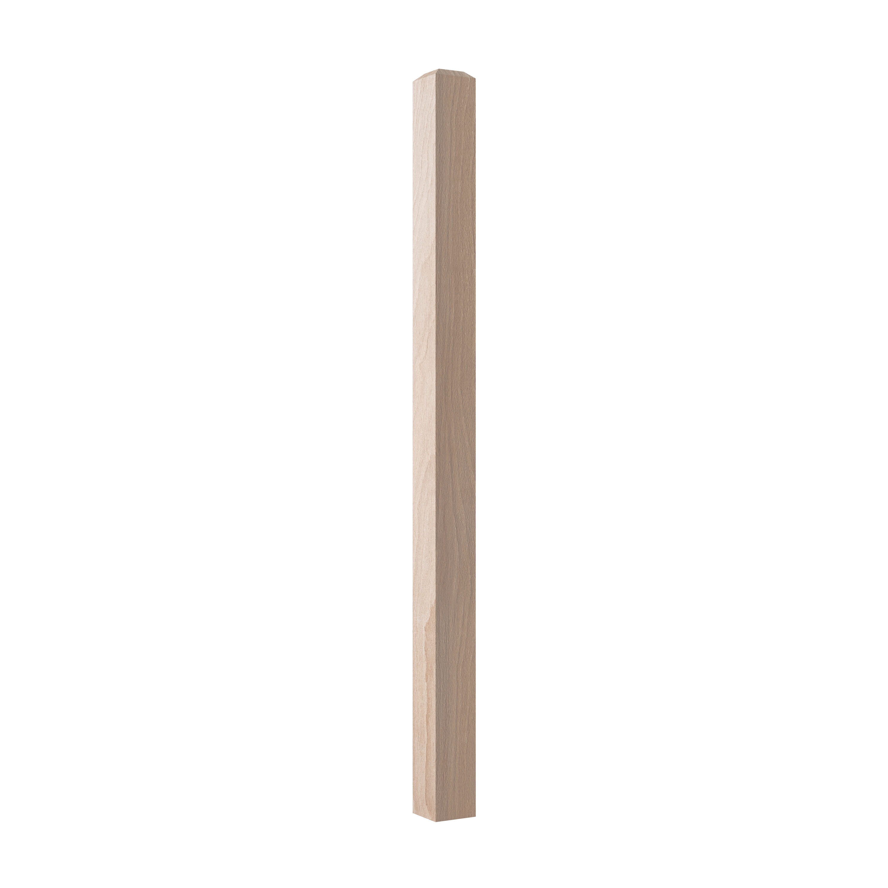 Crown Heritage 4434301 Craftsman 3-in x 48-in Unfinished Beechwood Intermediate Stair Newel Post