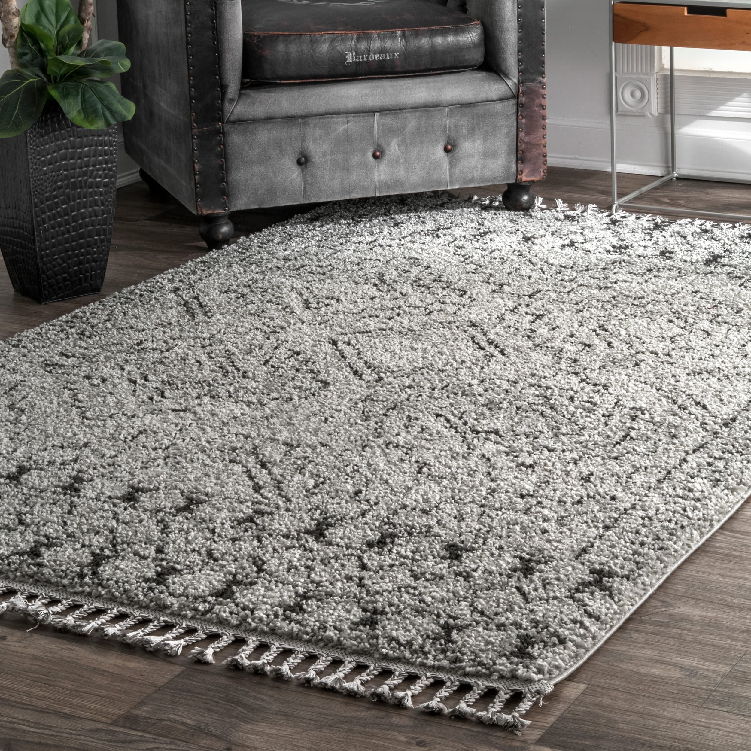 nuLOOM GCDI02B-406 Diana 4 x 6 (ft) Loomed Polypropylene Gray Rectangular Indoor Tribal Bohemian/Eclectic Area rug