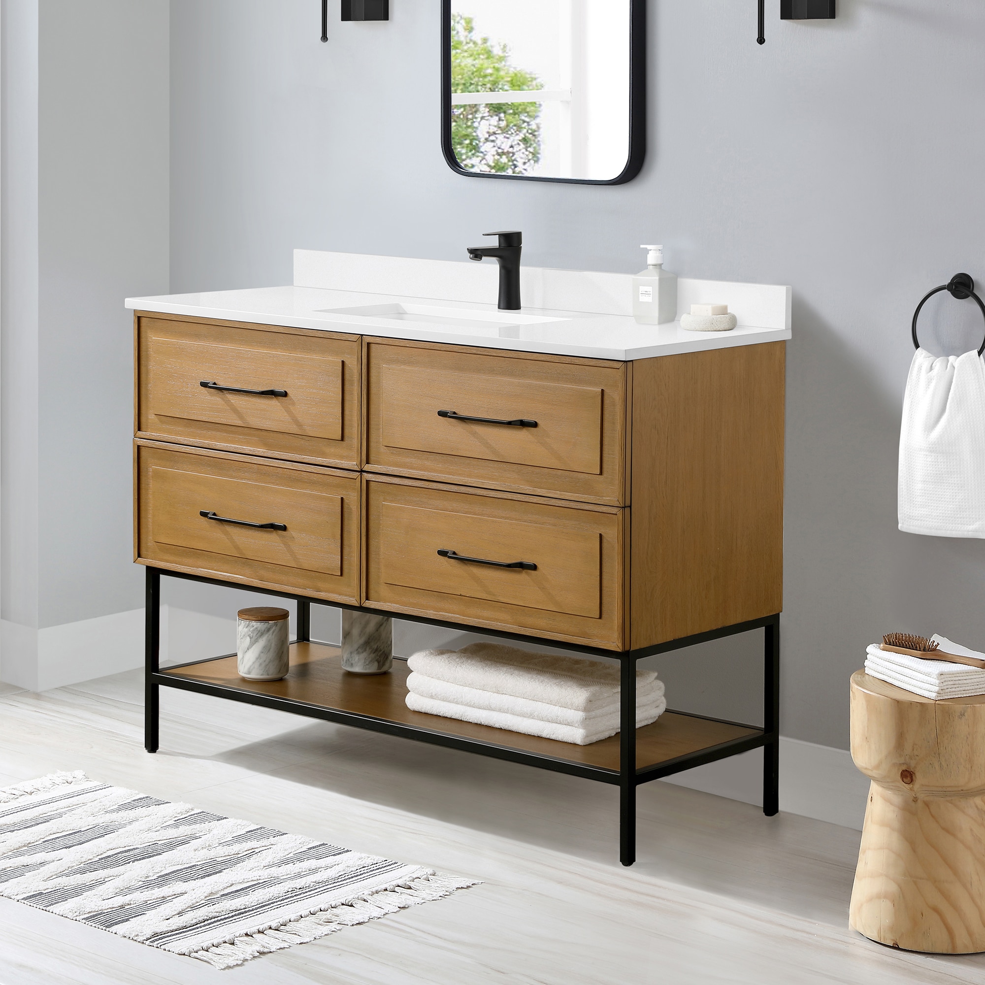 allen + roth RENZO-48AT Bath-Vanity-Combo - View #2