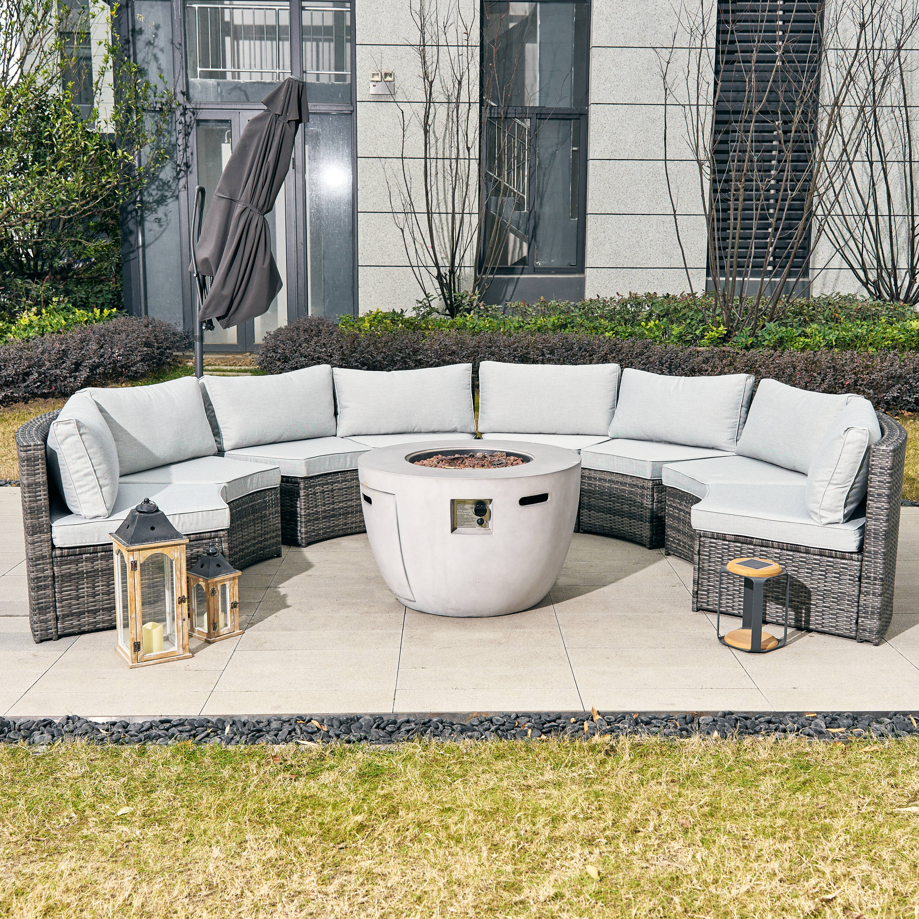 Direct Wicker DWS-1205B8SS&2160-G Patio-Conversation-Sets - View #6
