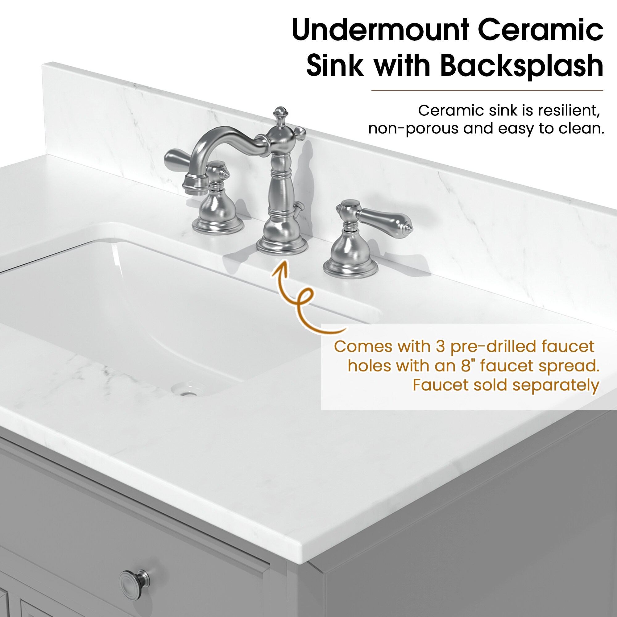 JEAREY JE-12FTTJWT-GR Bath-Vanity-Combo - View #6
