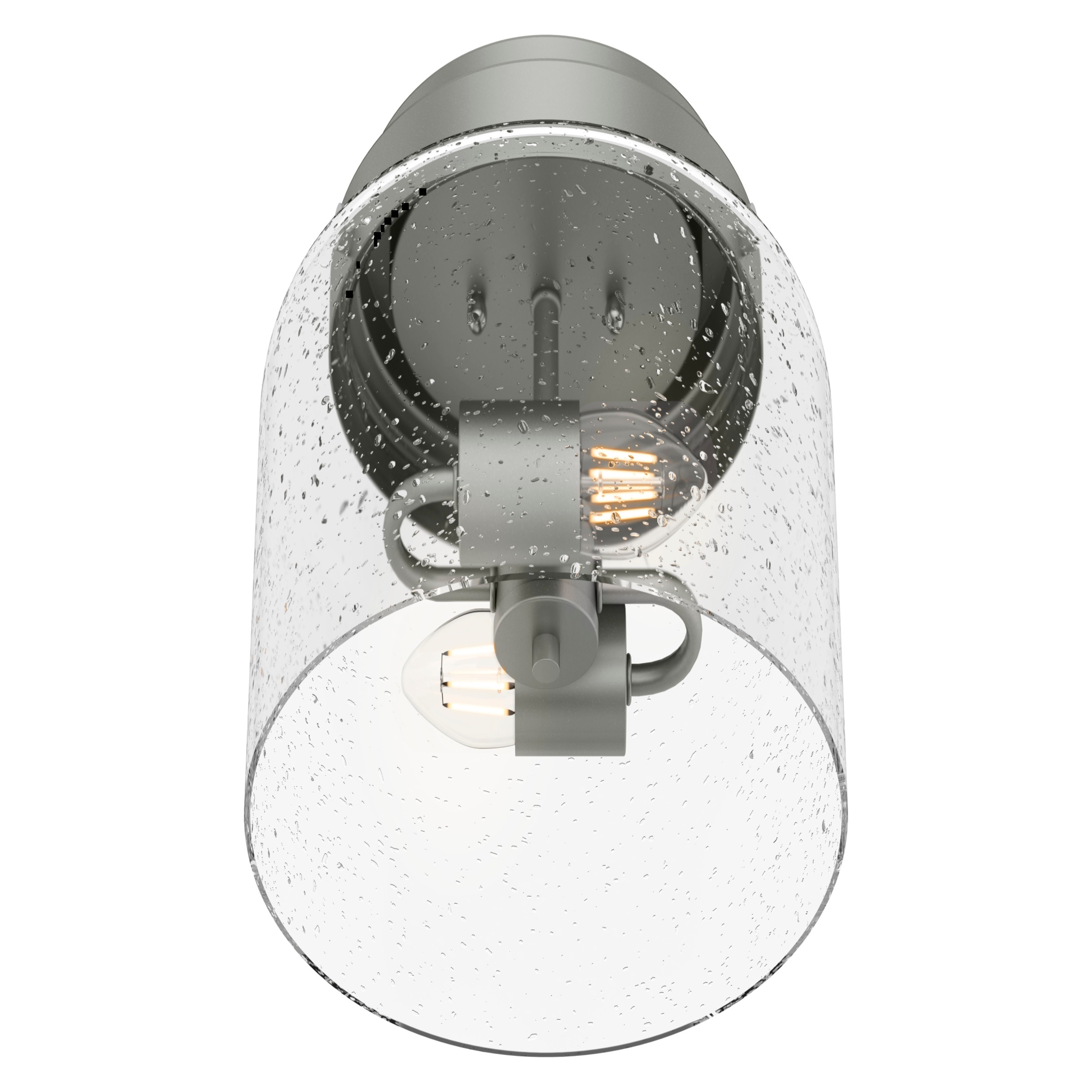 Hunter 19014 Hartland 2 -Light 11.5-in Matte Gray Flush Mount Light