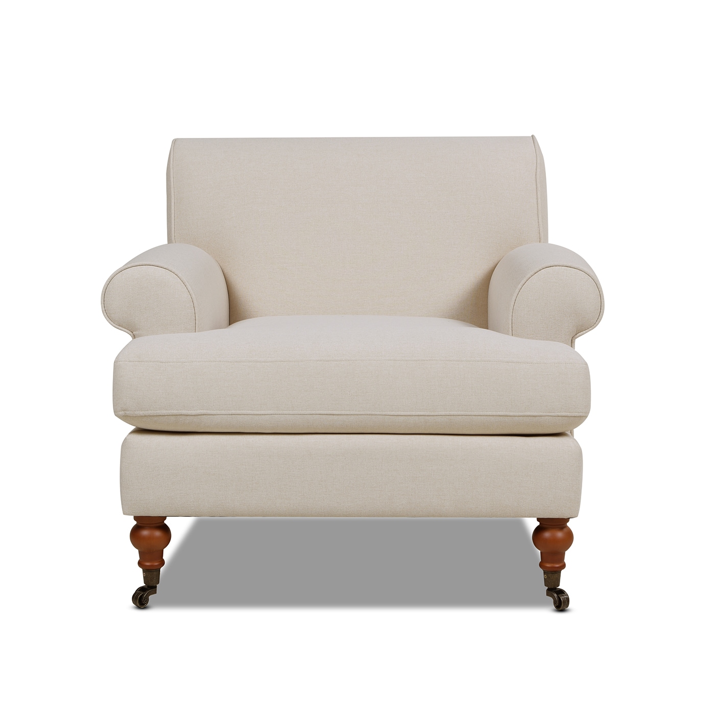 Jennifer Taylor Home 63360-1-970 Alana Lawson Farmhouse Sky Neutral Beige Accent Chair