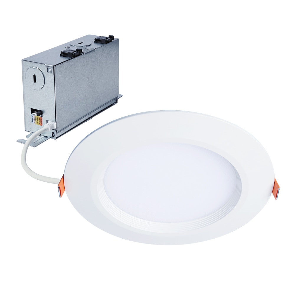 HALO HLBC6099FSD2W1EMW HLBC series White 6-in 900 -Lumens Switchable white Round Dimmable LED Canless Wet rated Recessed Downlight