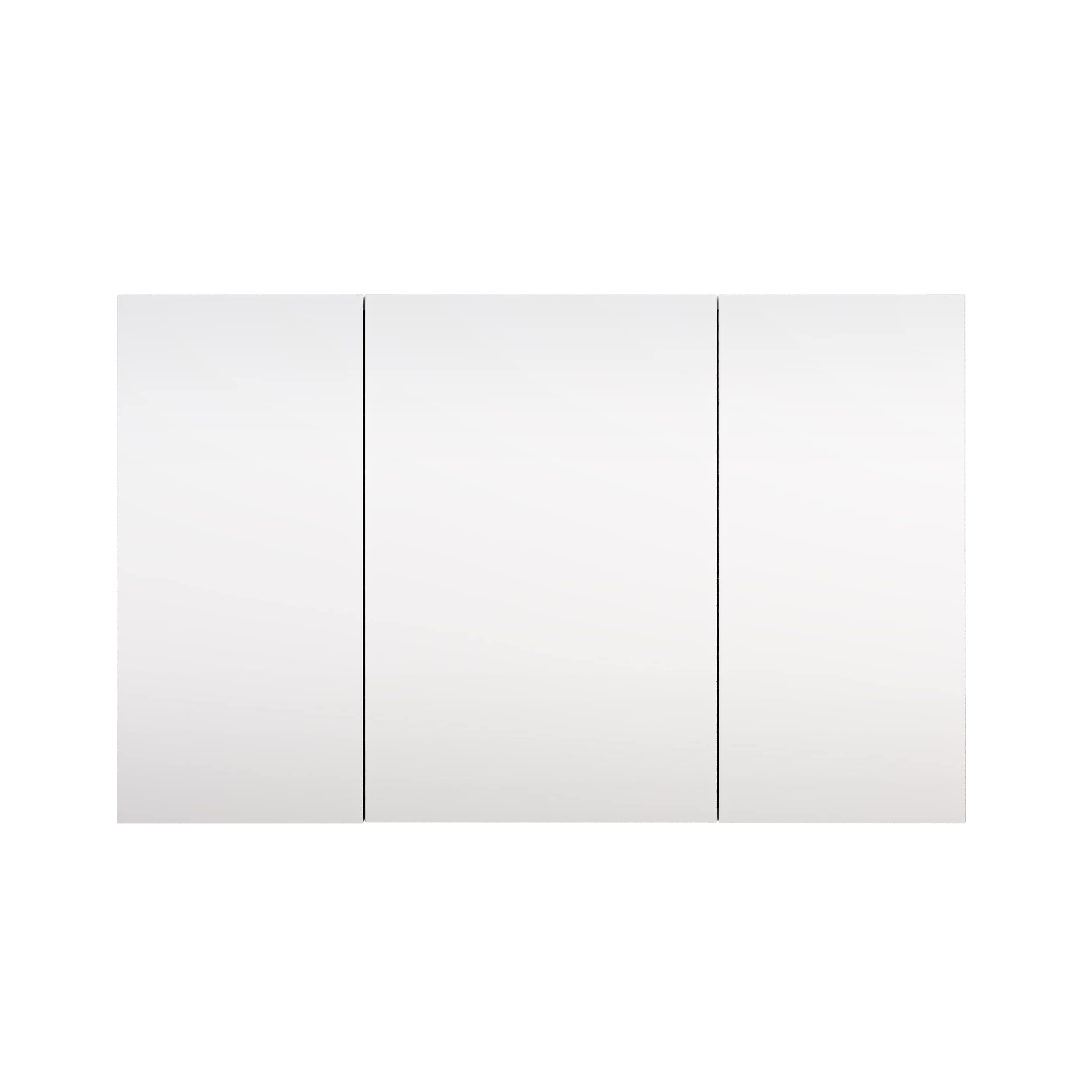 WELLFOR ROSA4830MC ROSA 48-in x 30-in Surface/Recessed Mount Aluminum Mirrored Rectangle Soft Close Medicine Cabinet