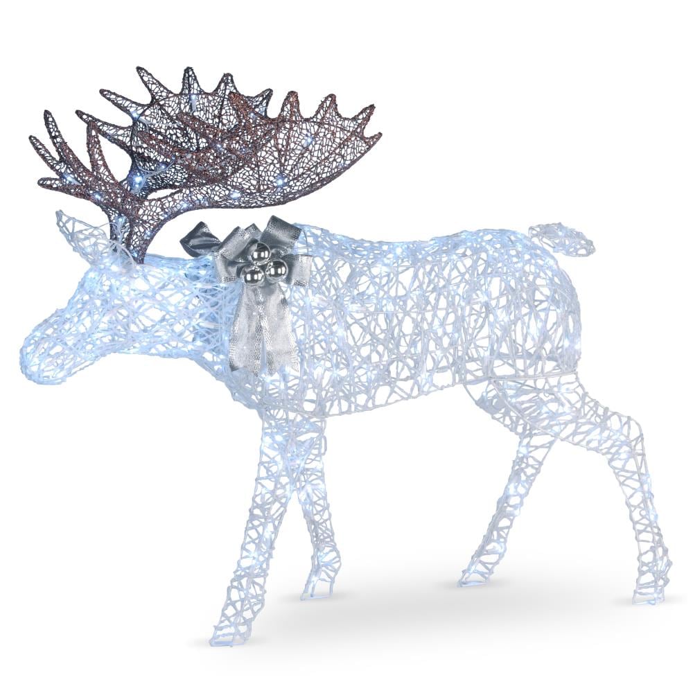 National Tree Company 50-in Pre-lit Moose Decoration in the ...