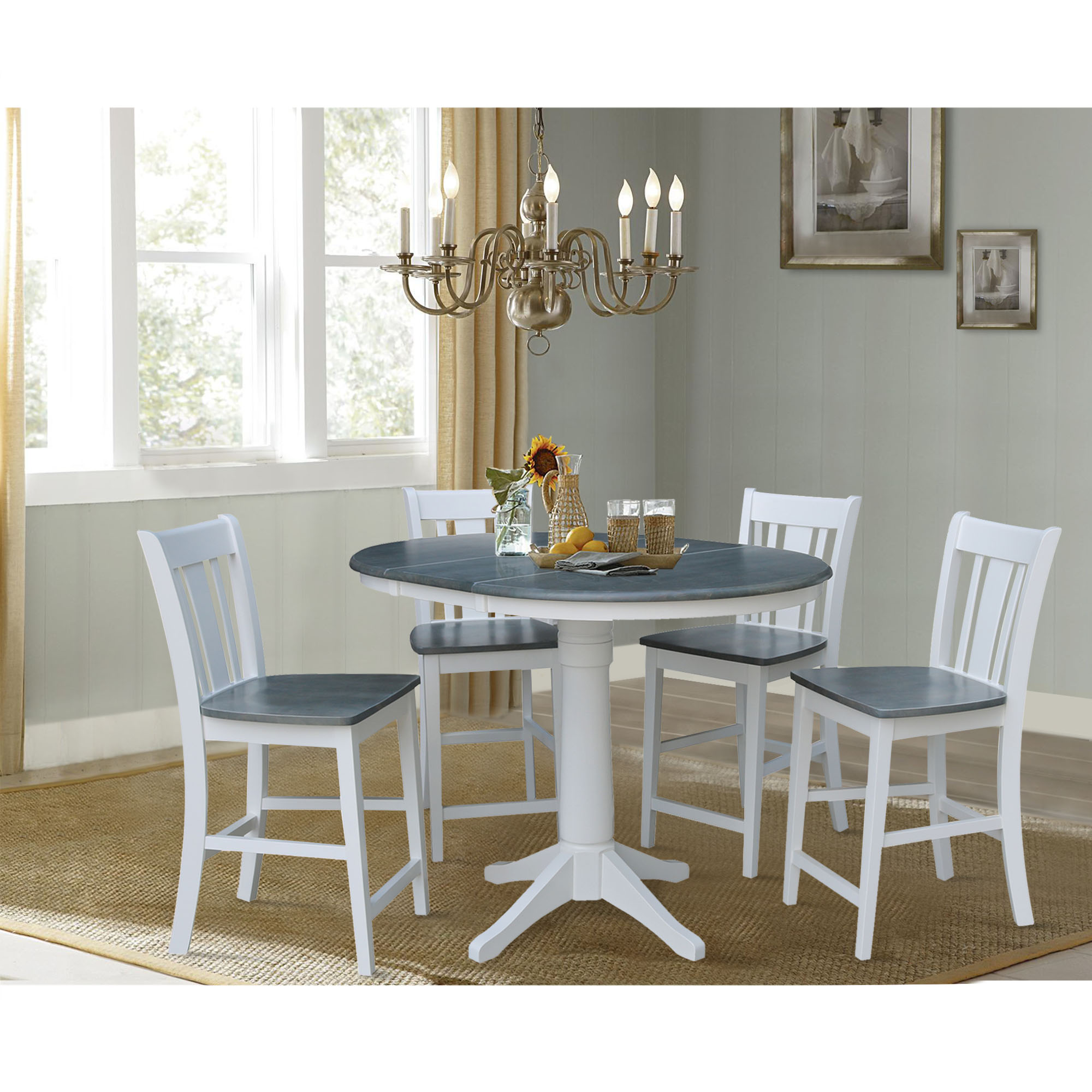 International Concepts K05-36RXT-27B-S102-4 Dining-Sets - View #2
